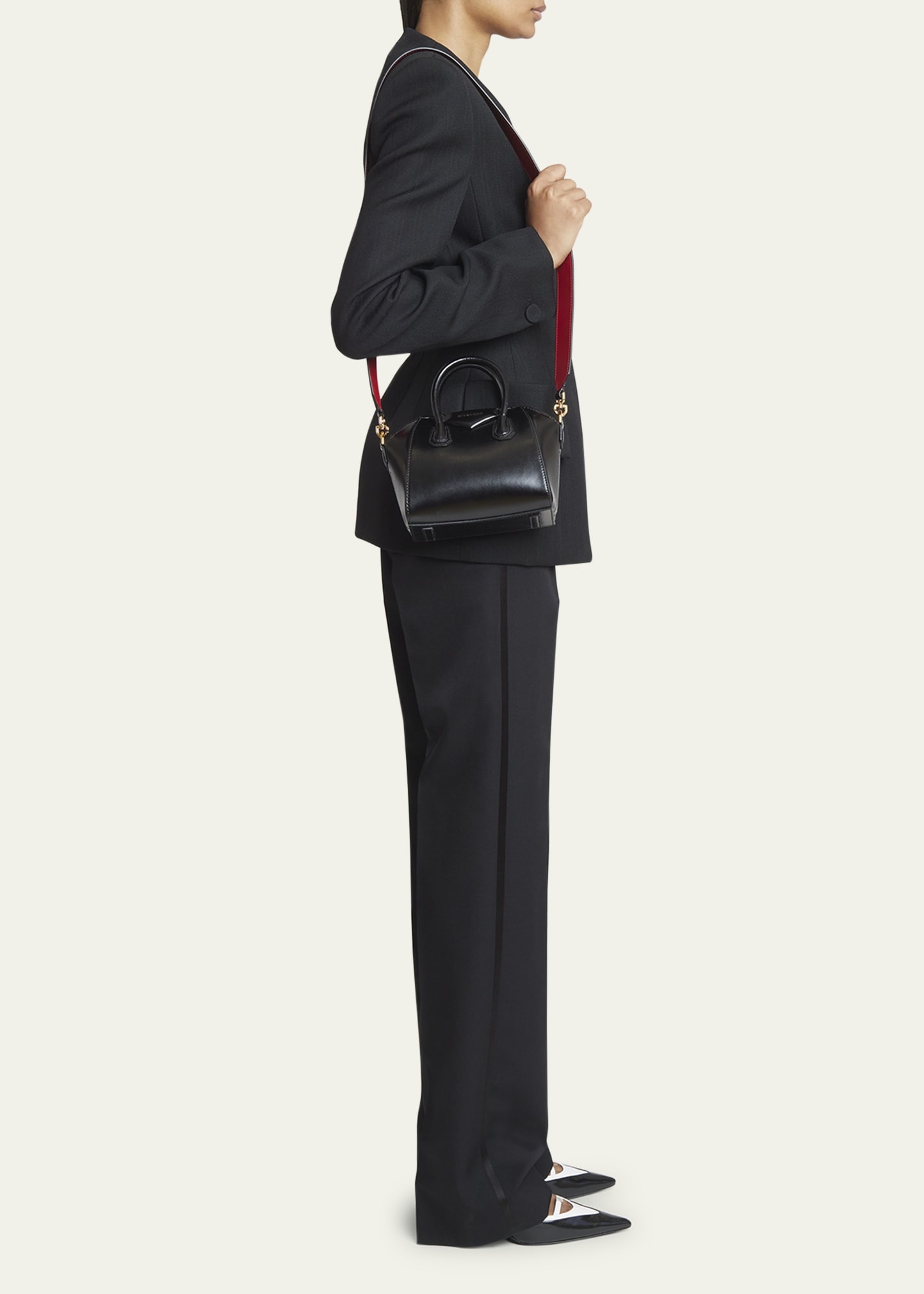 Antigona Toy Crossbody Bag in Leather - 5
