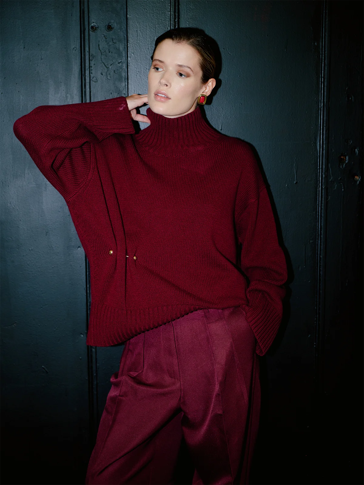 525 X DL10C: Minetta Cashmere Turtleneck Pullover - 1