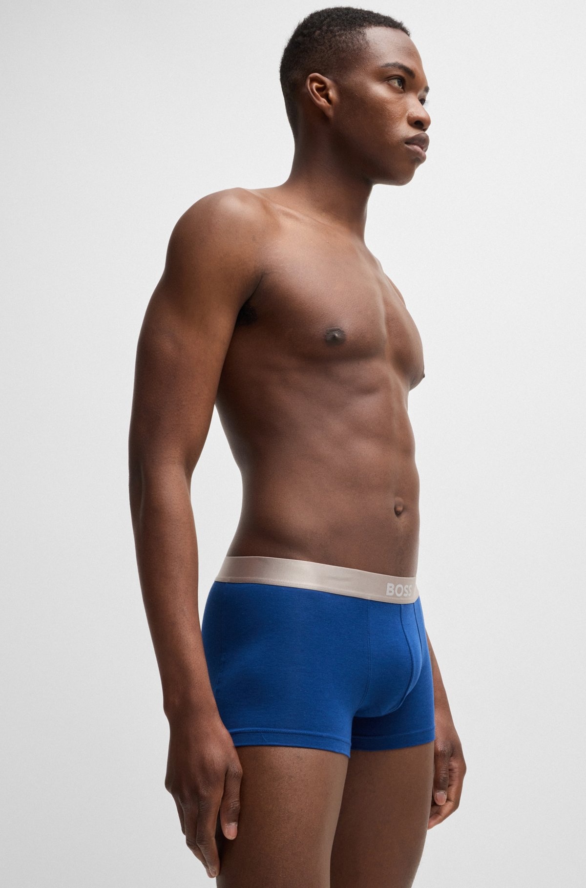 THREE-PACK OF TRUNKS WITH LOGO WAISTBANDS - 5