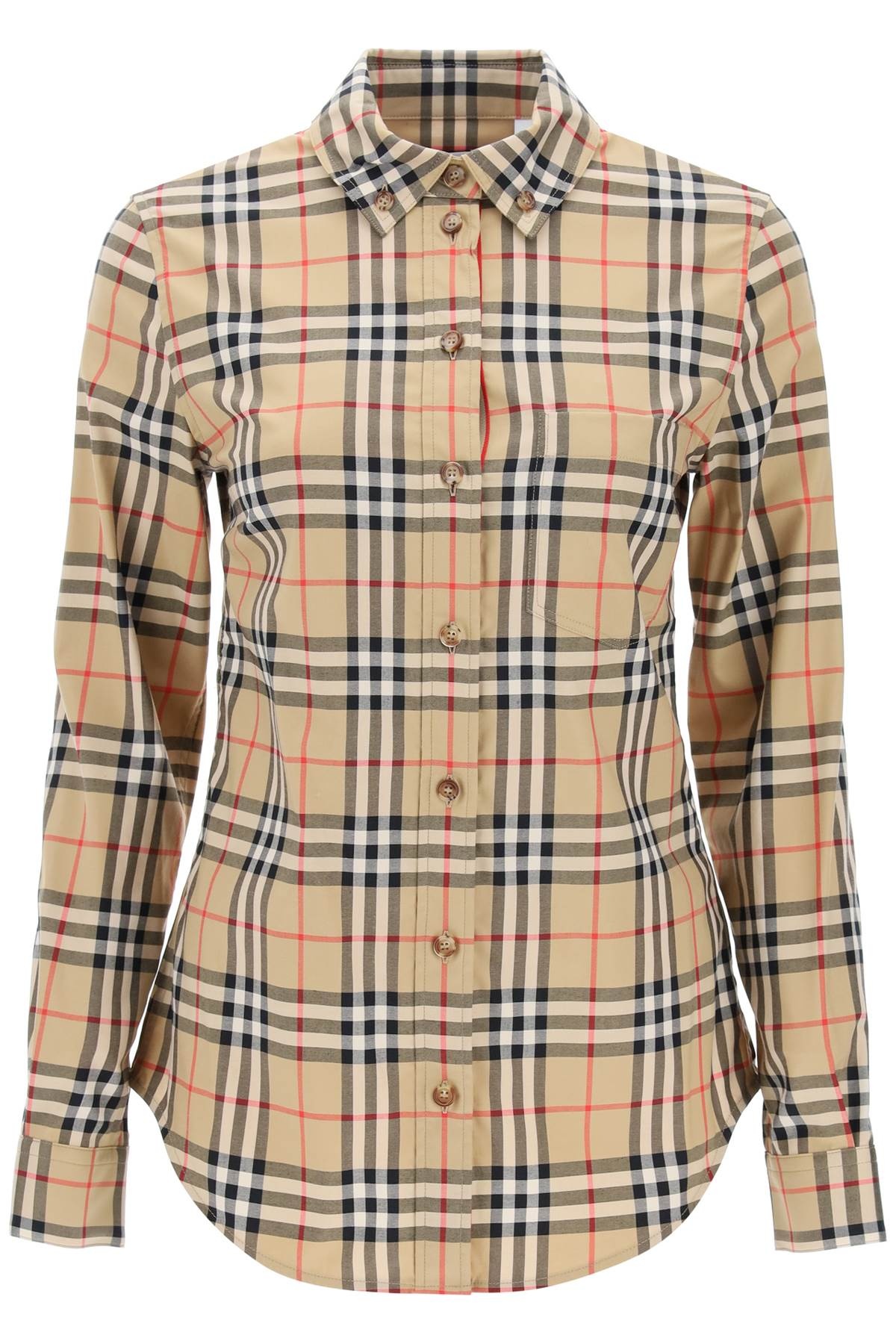 LAPWING BUTTON-DOWN SHIRT WITH VINTAGE CHECK PATTERN - 1