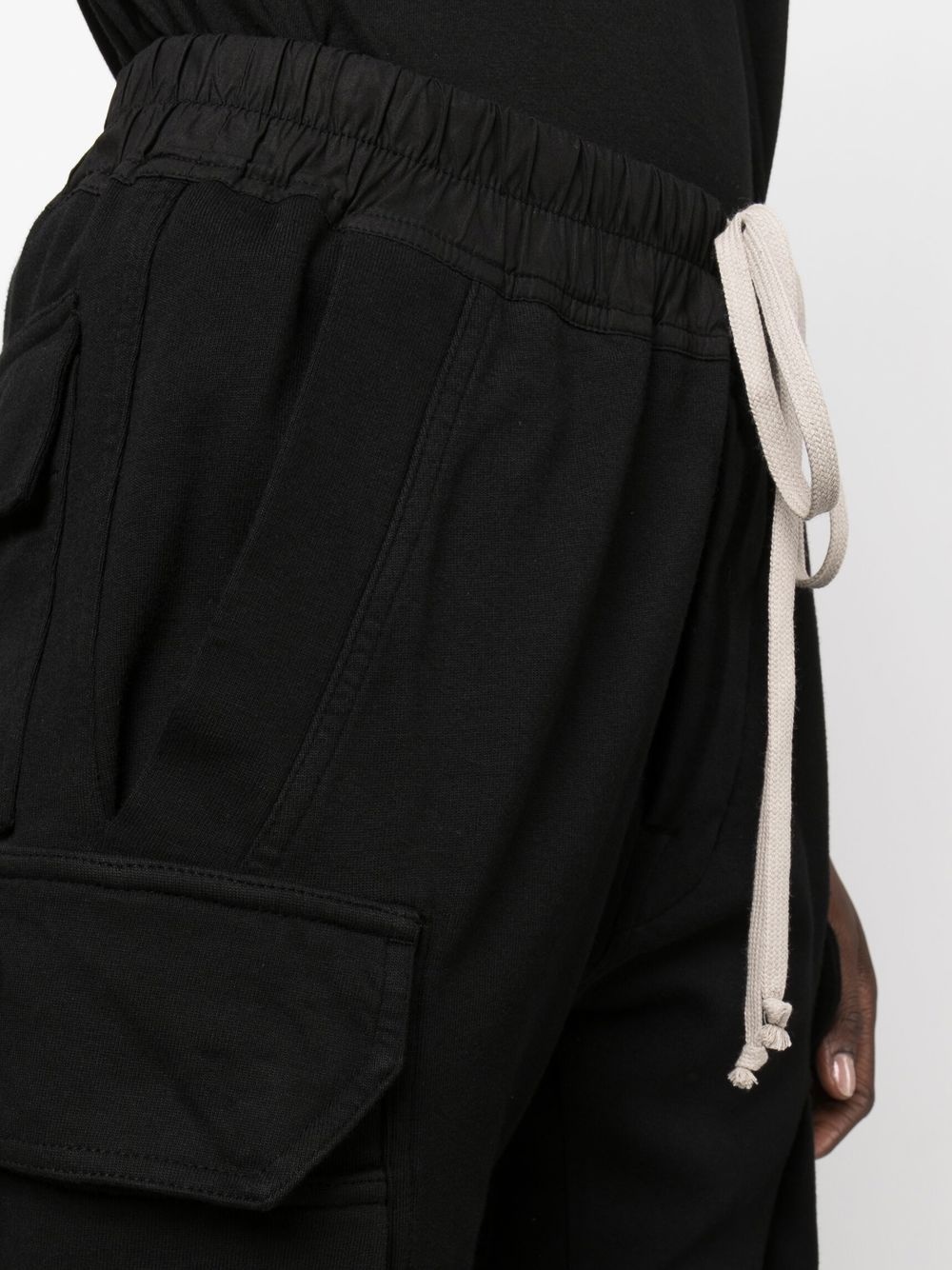 drawstring tapered track pants - 5