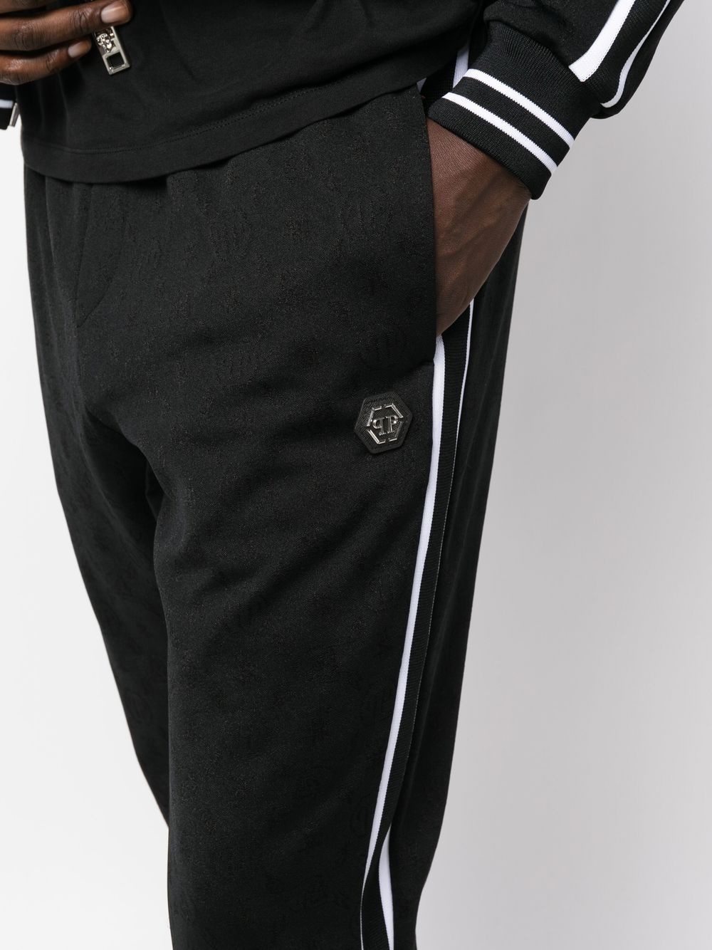 logo-plaque tracksuit set - 6