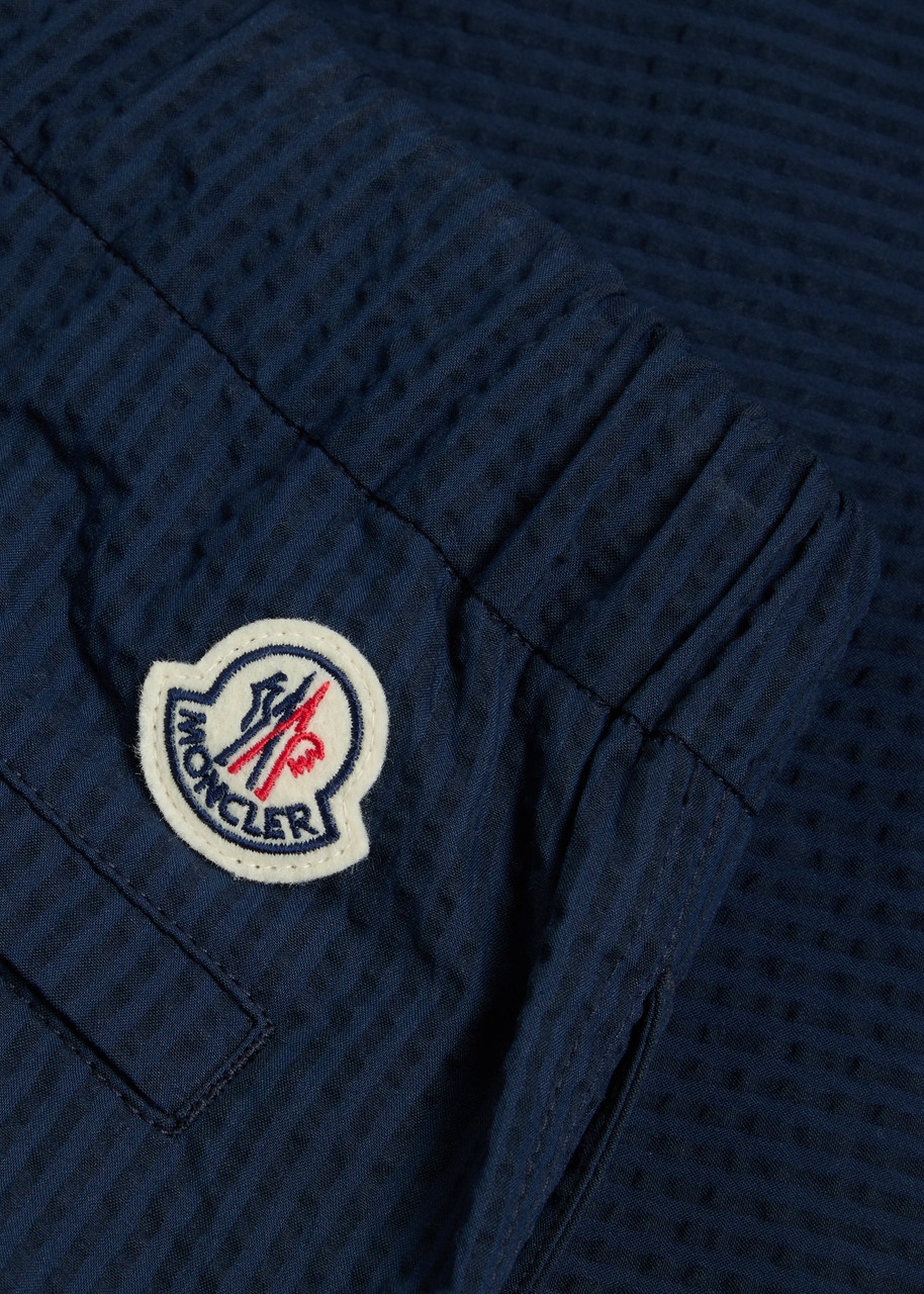 Moncler Tapered-leg Seersucker Trousers - 5