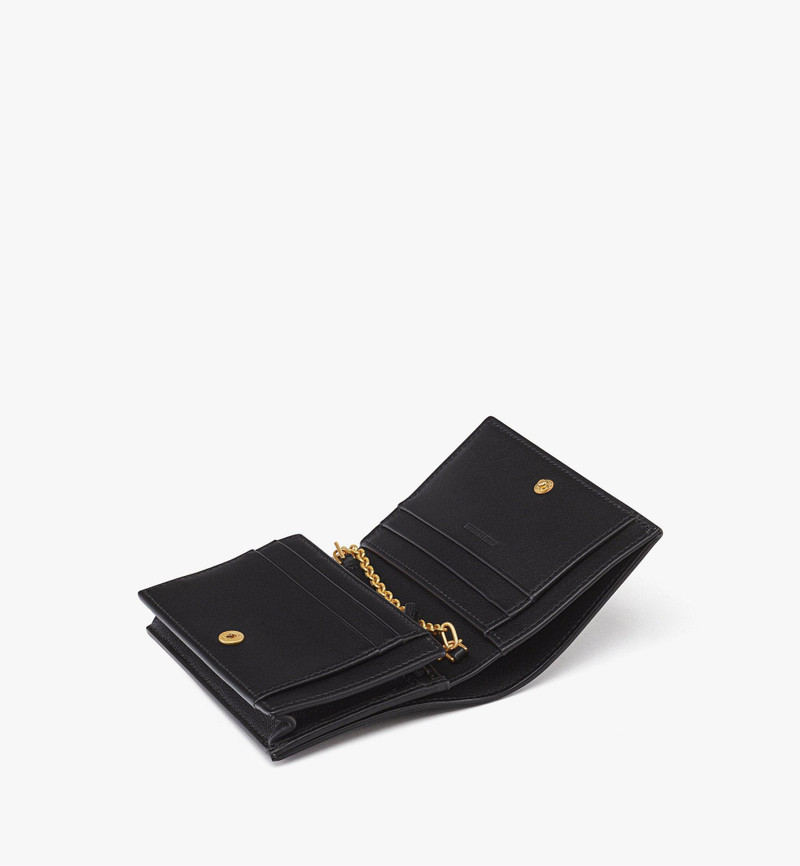 MCM Himmel Chain Wallet in Laurel Calf Leather outlook