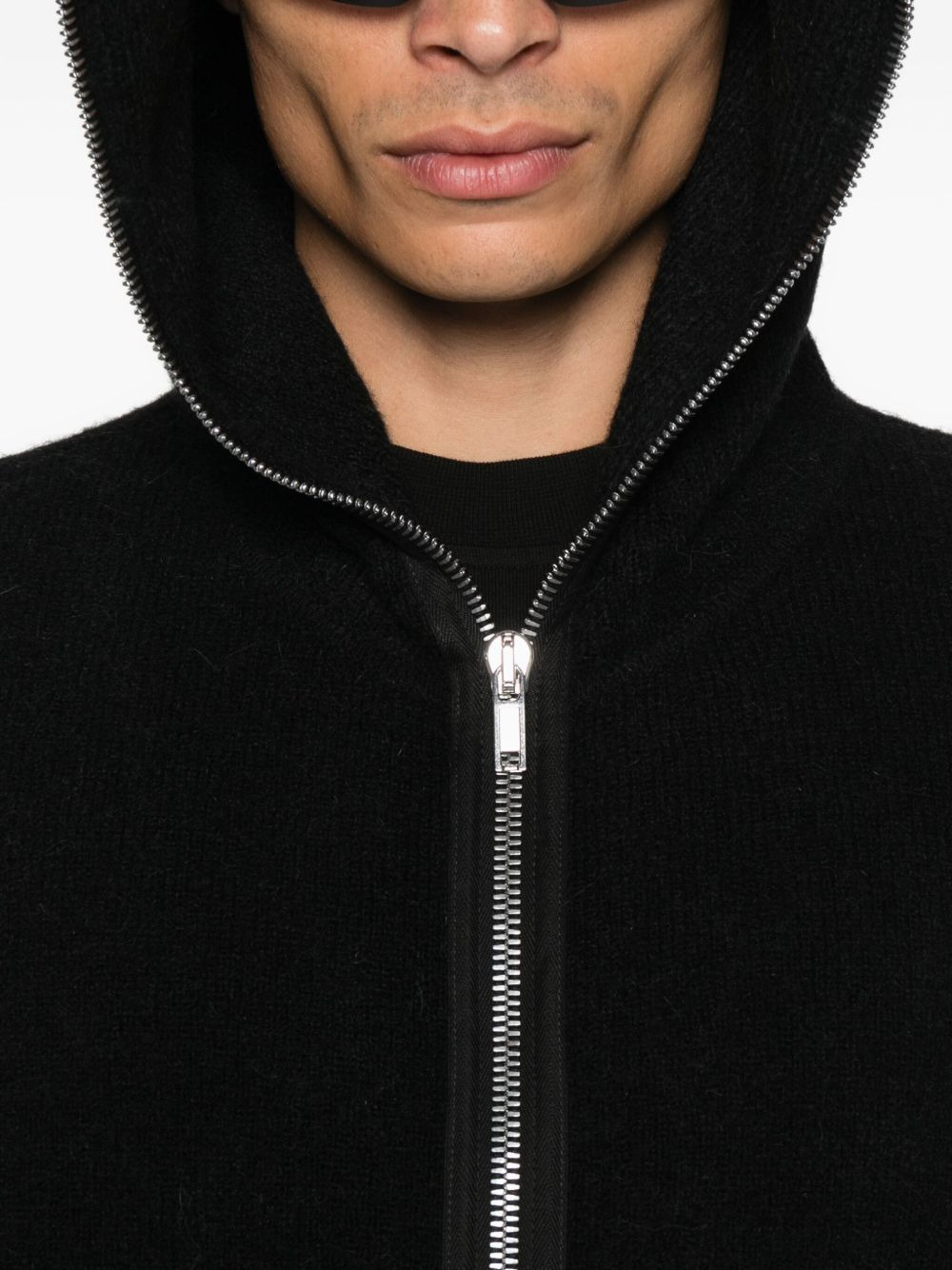 hooded zip-up hoodie - 5