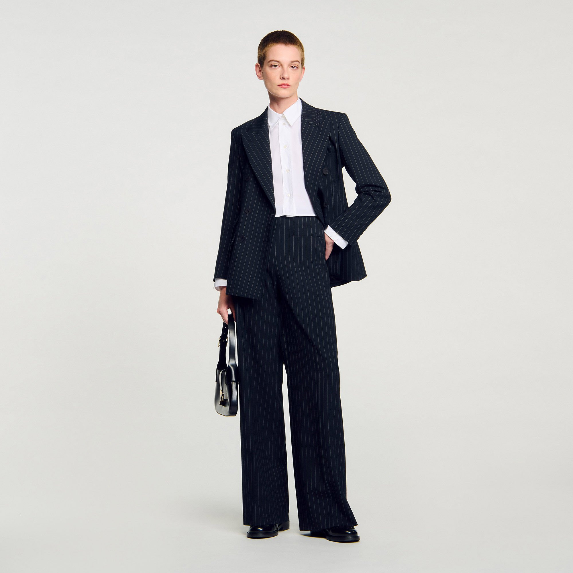 STRIPED SUIT JACKET - 1