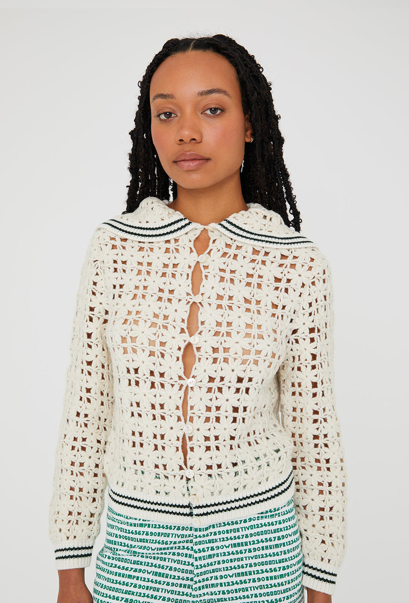 Magic Cardigan - Cream/Black 1