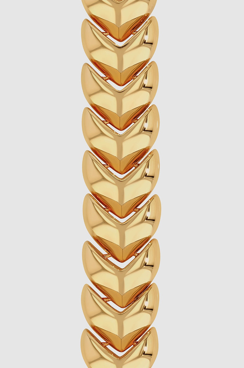 Layered Heart Chain Bracelet - Gold 3