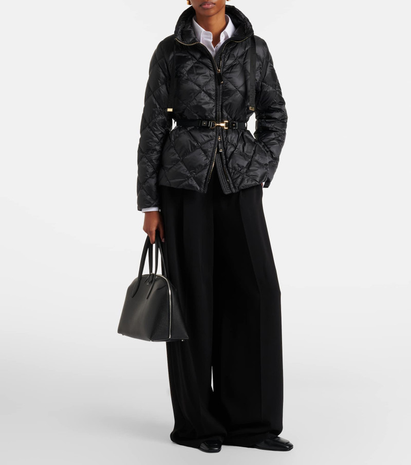 Max Mara Belted quilted down jacket outlook