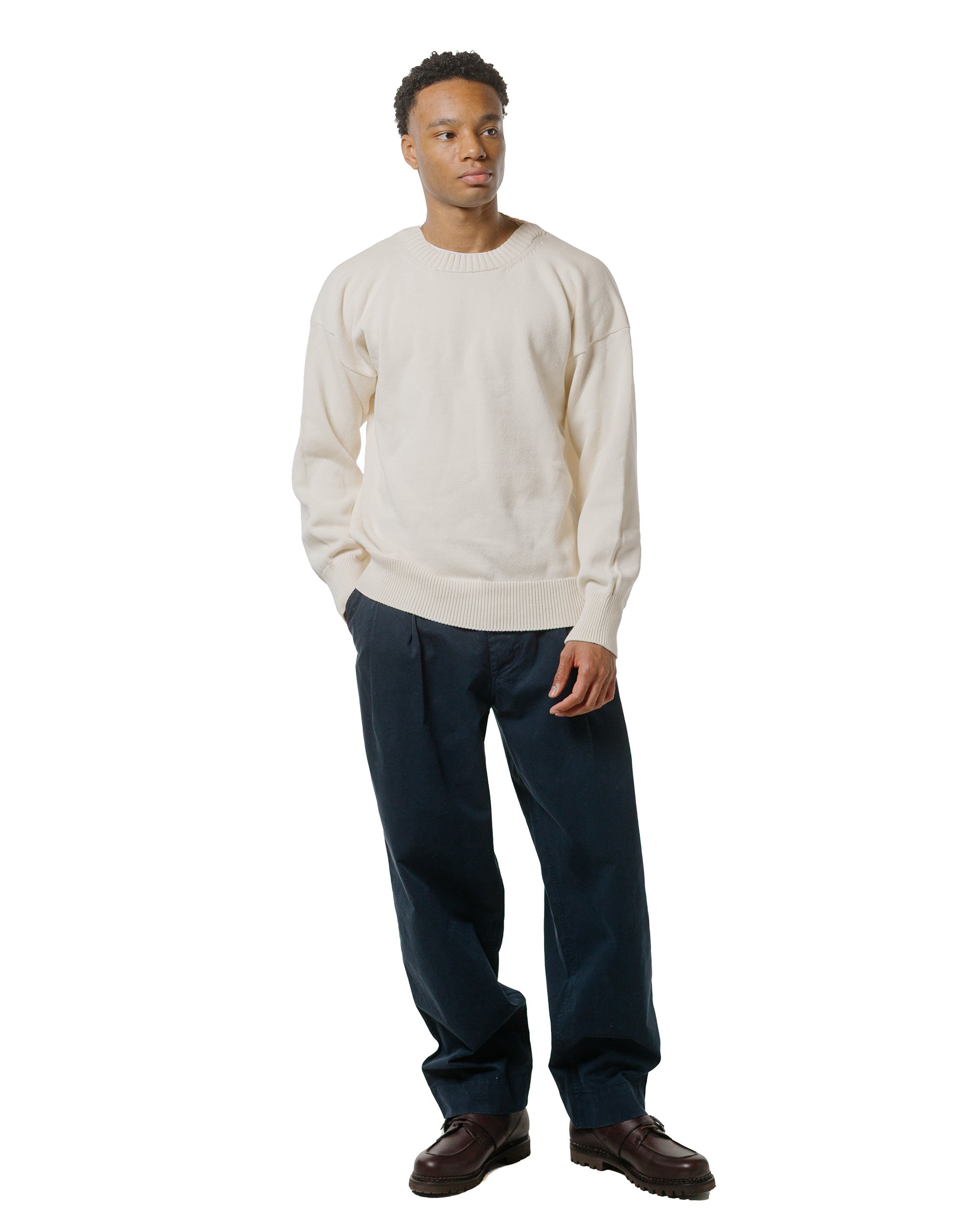MHL Cross Over Crew Dry Cotton Ecru - 4
