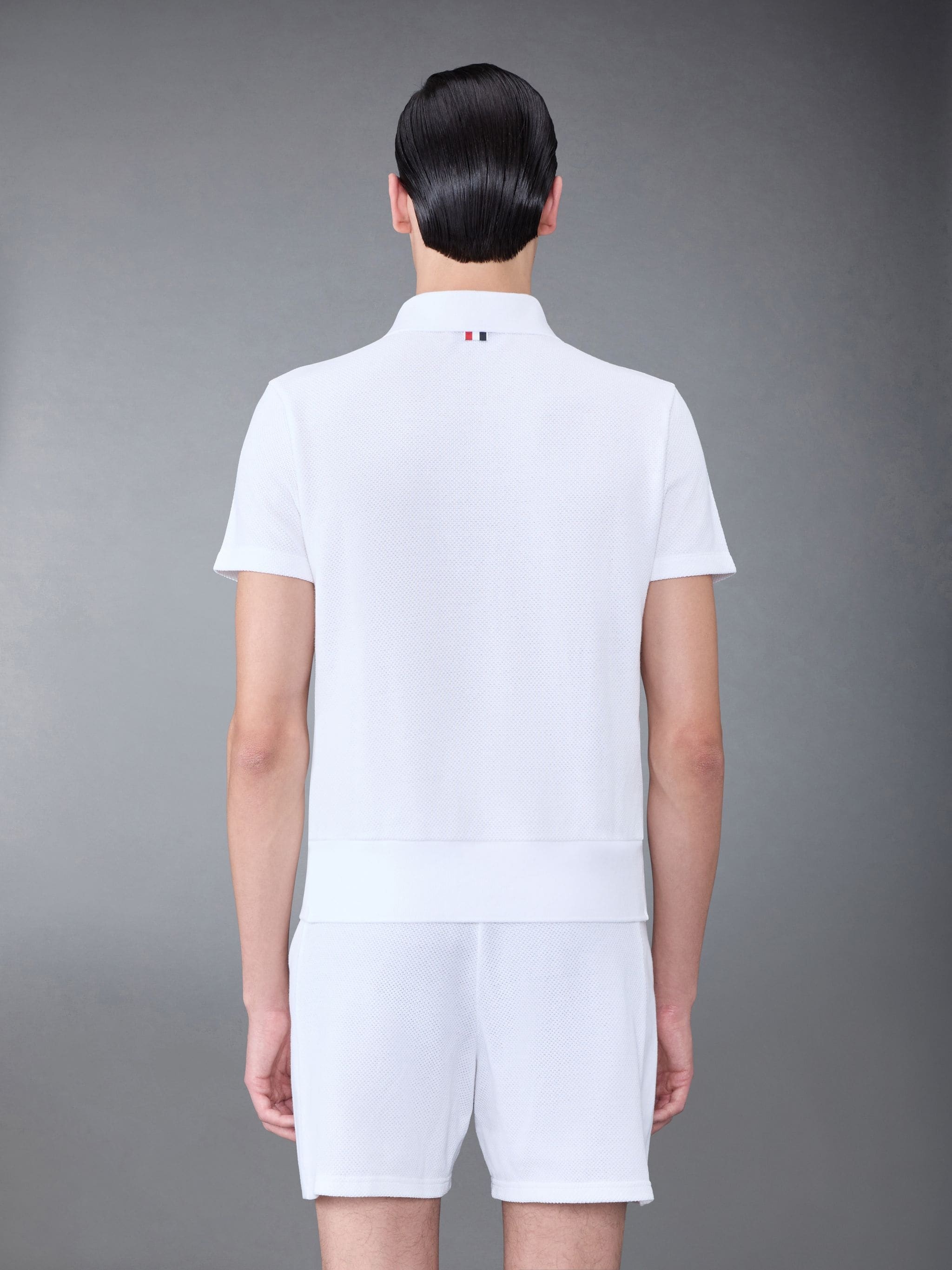 Textured Cotton Tuck Rib Polo - 2