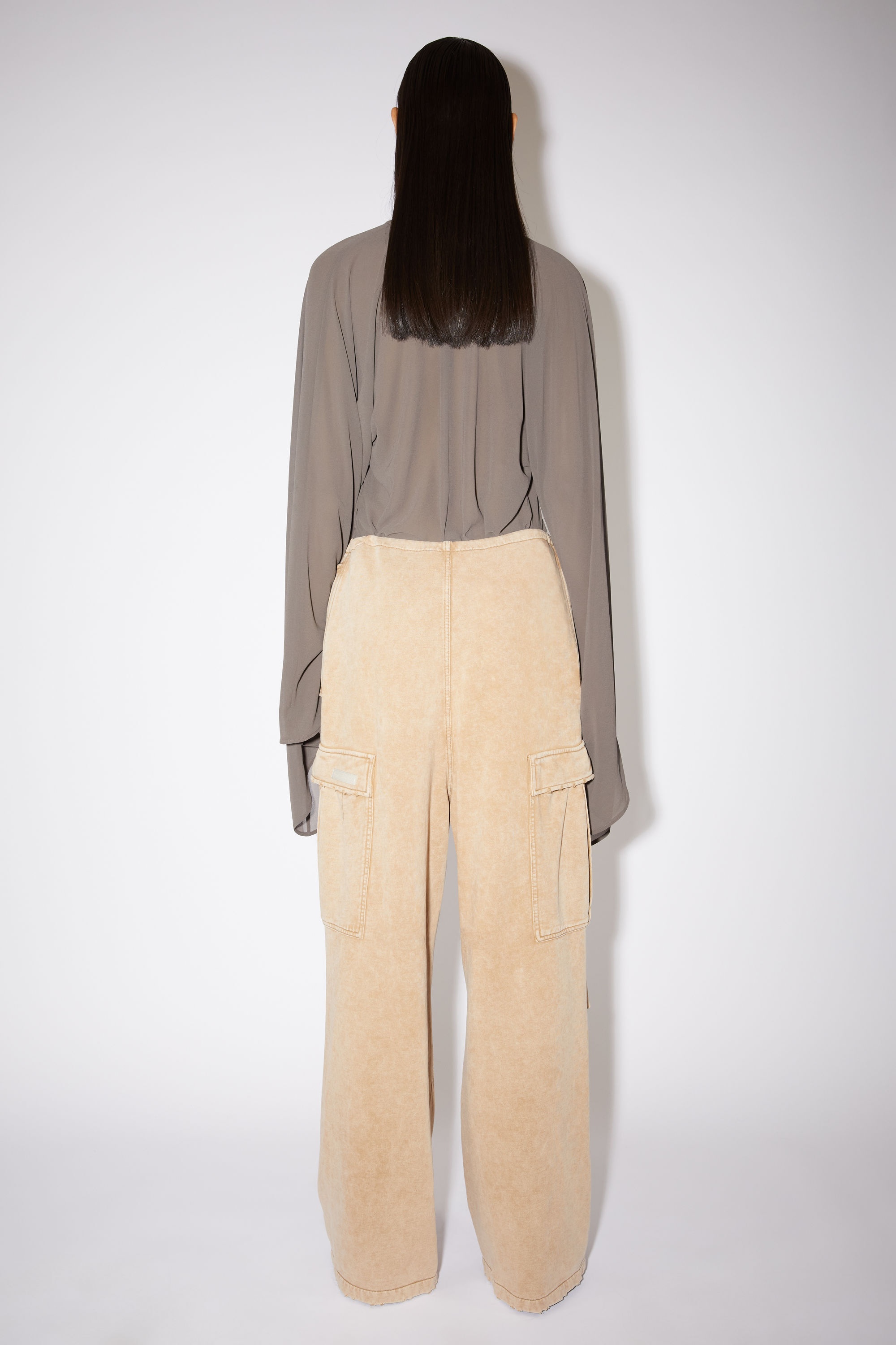 Cargo fleece trousers - Warm beige - 3