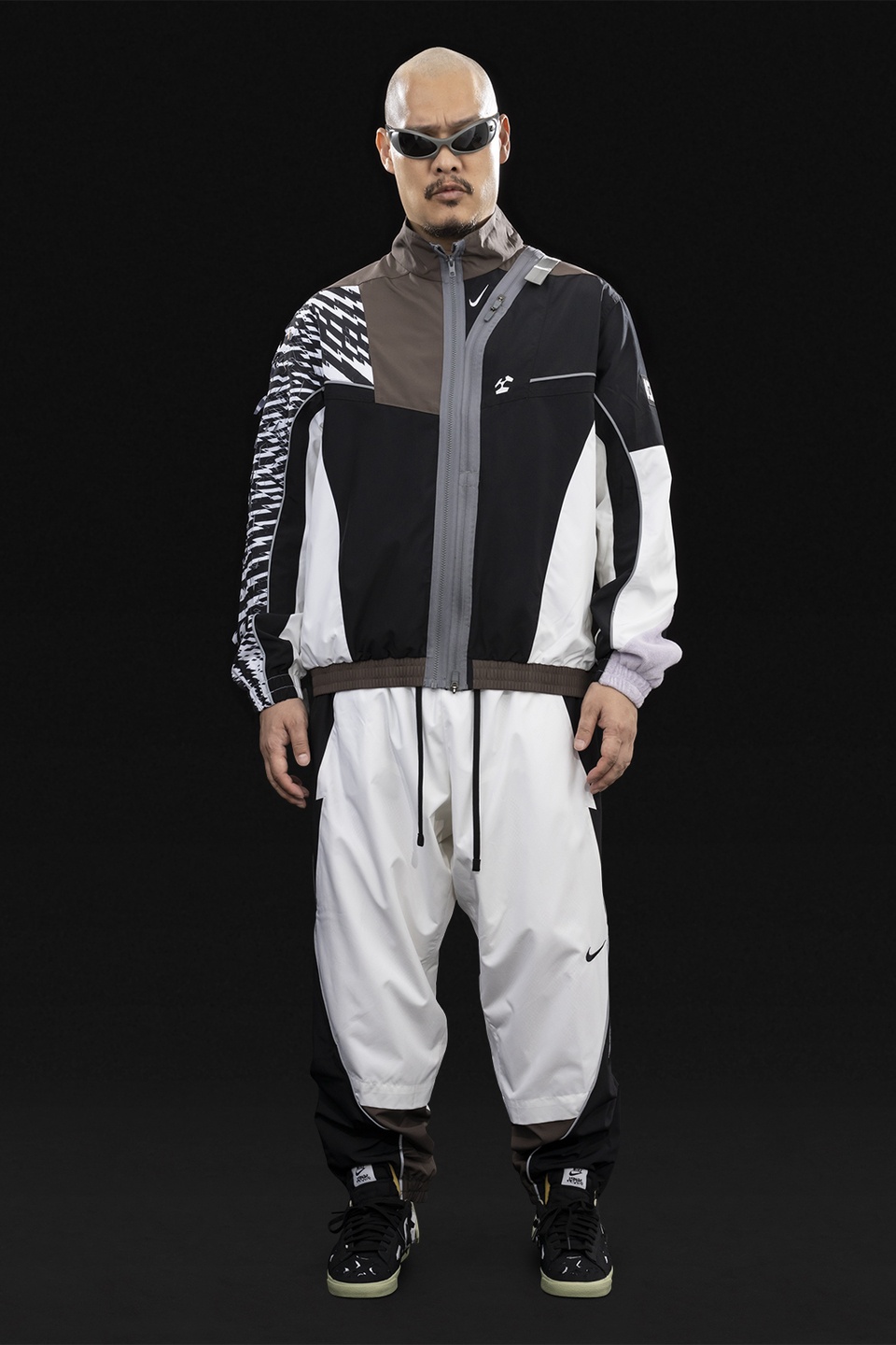 GGG-J2-100 Nike® Acronym® Track Jacket Woven White/Multi - 5