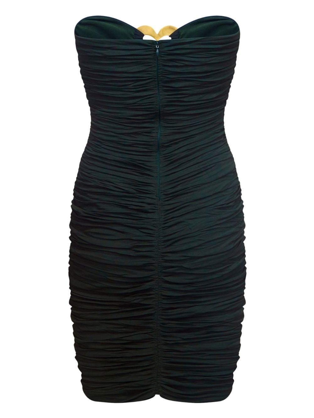 heart-ring ruched mini dress - 5