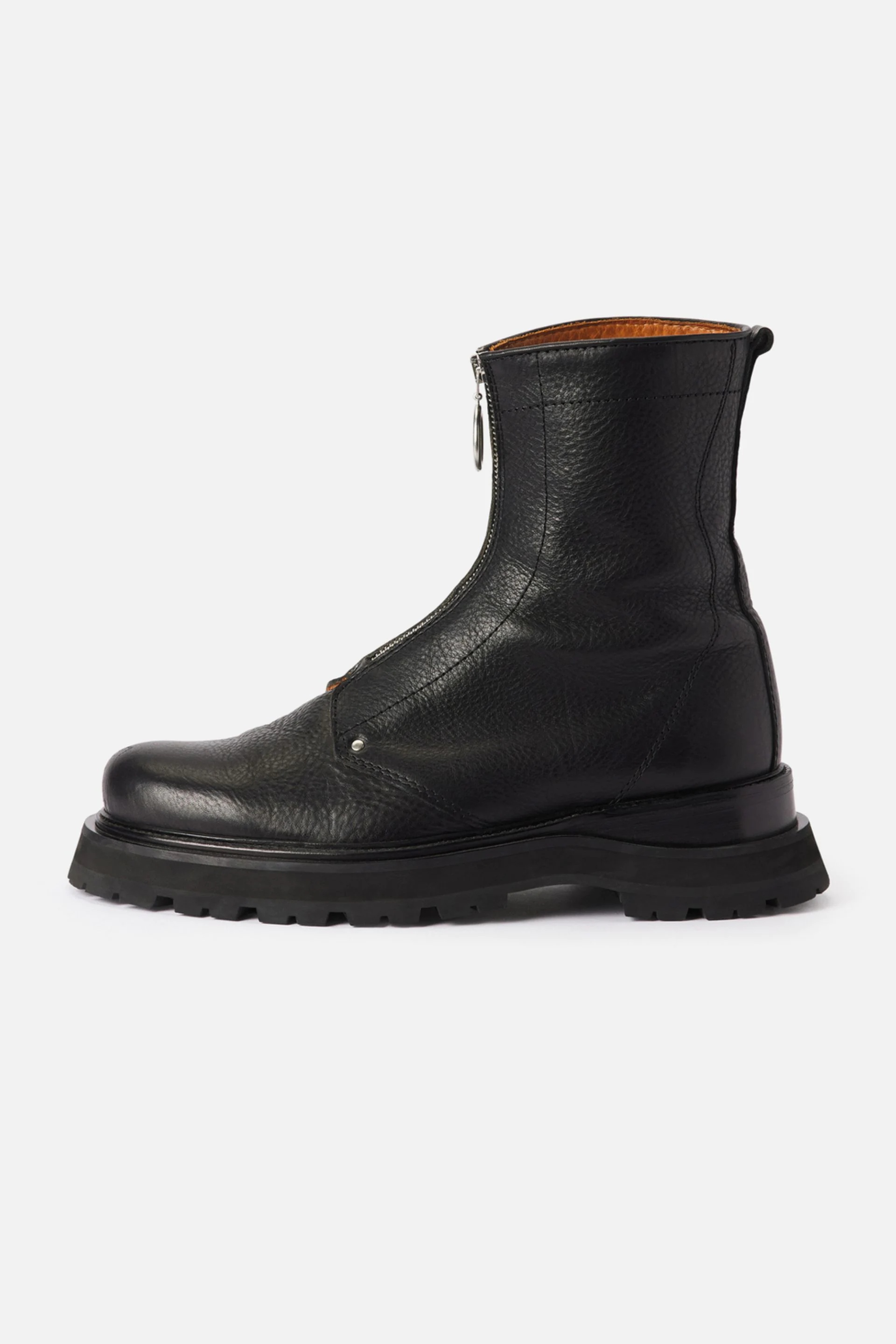 Zipped Boots With Notched Sole - 1
