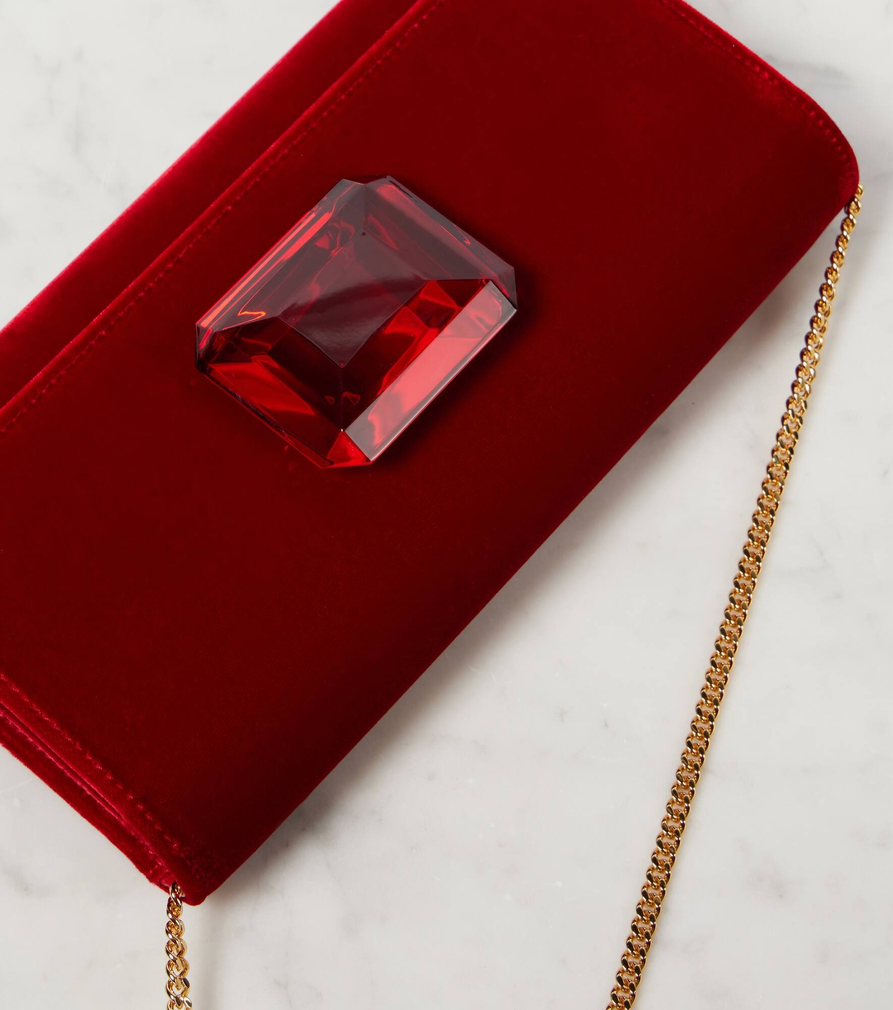 Jaipur Mini embellished velvet clutch - 6