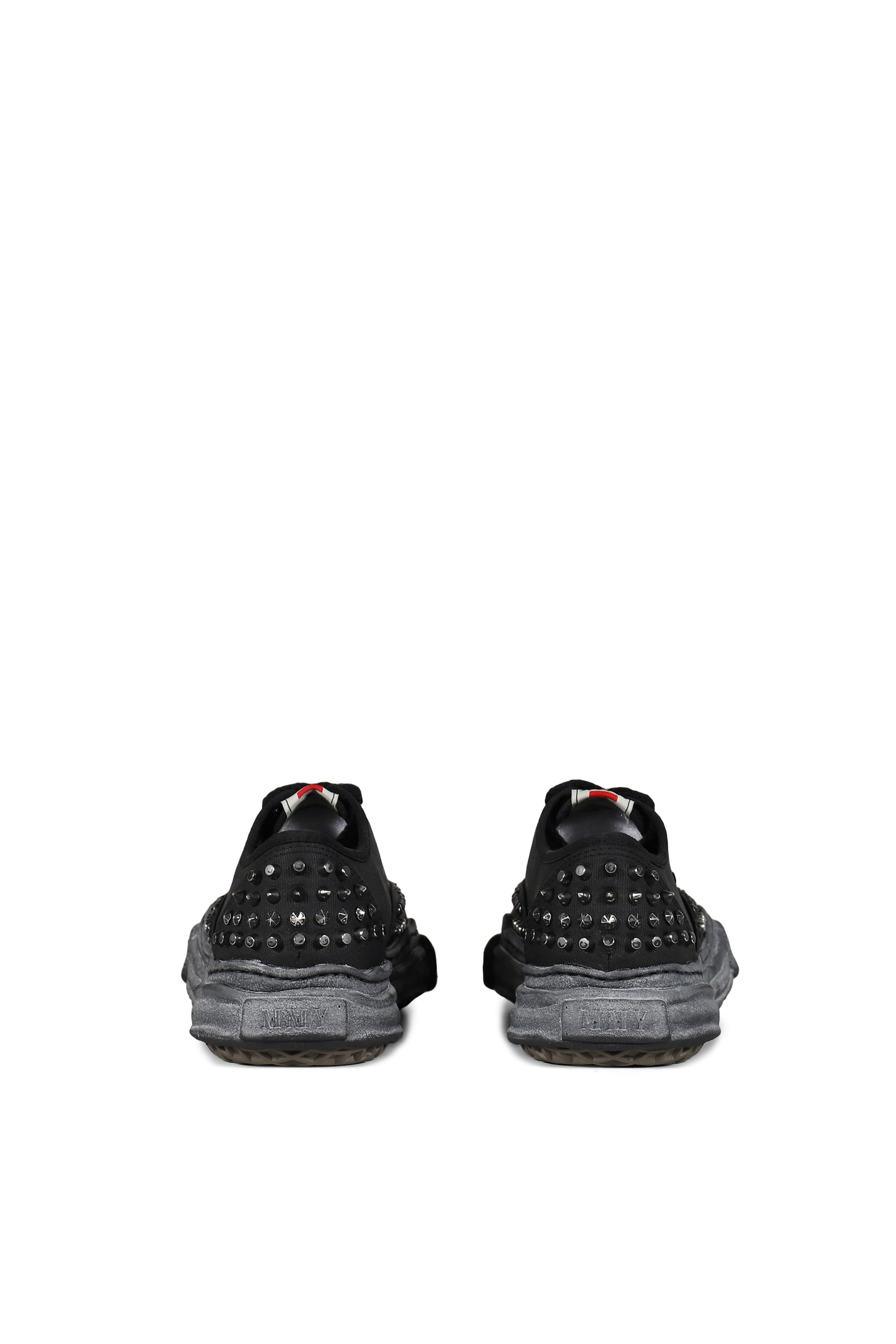 BAKER STUDDED CANVAS LOW / BLK BLK - 4