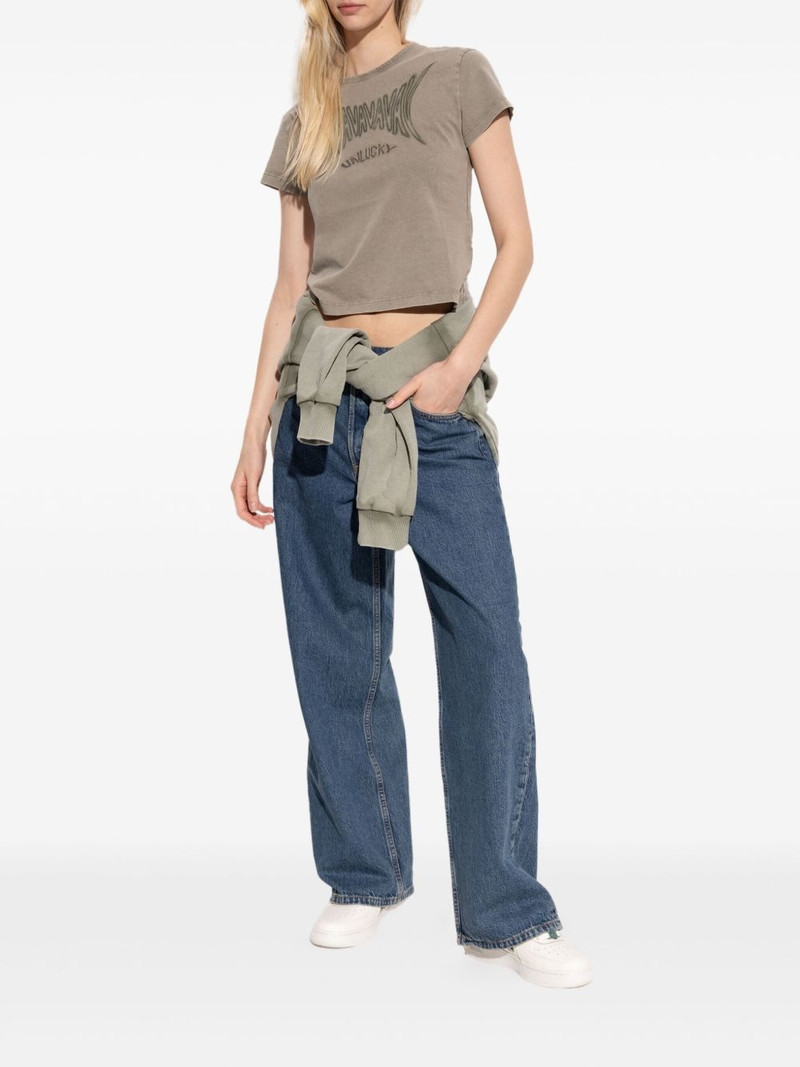 AVAVAV graphic-print cropped T-shirt outlook