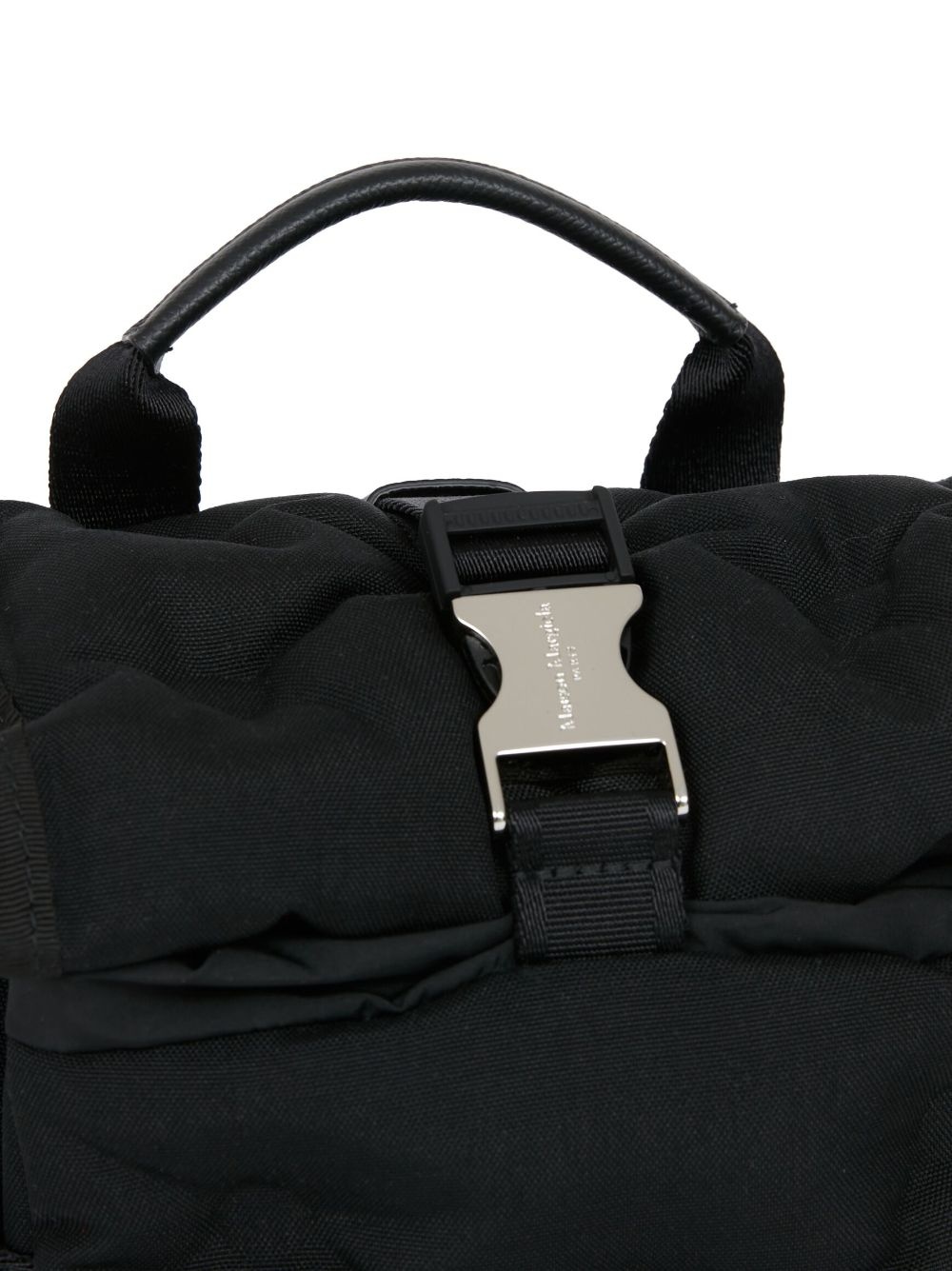 numbers-patch quilted backpack - 6