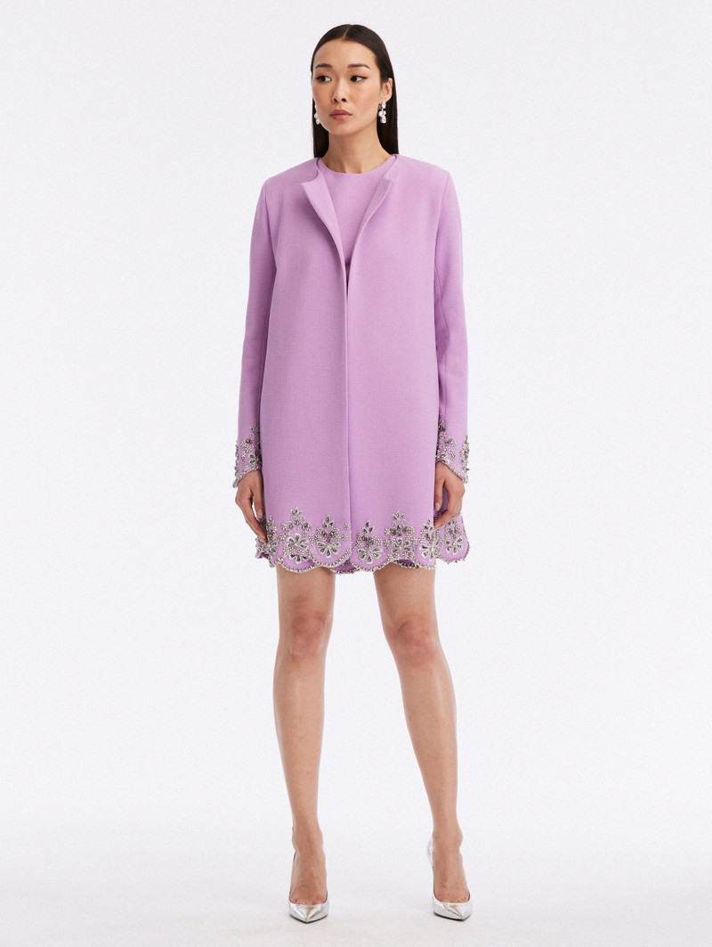 CRYSTAL SCALLOP EMBROIDERED COAT 1