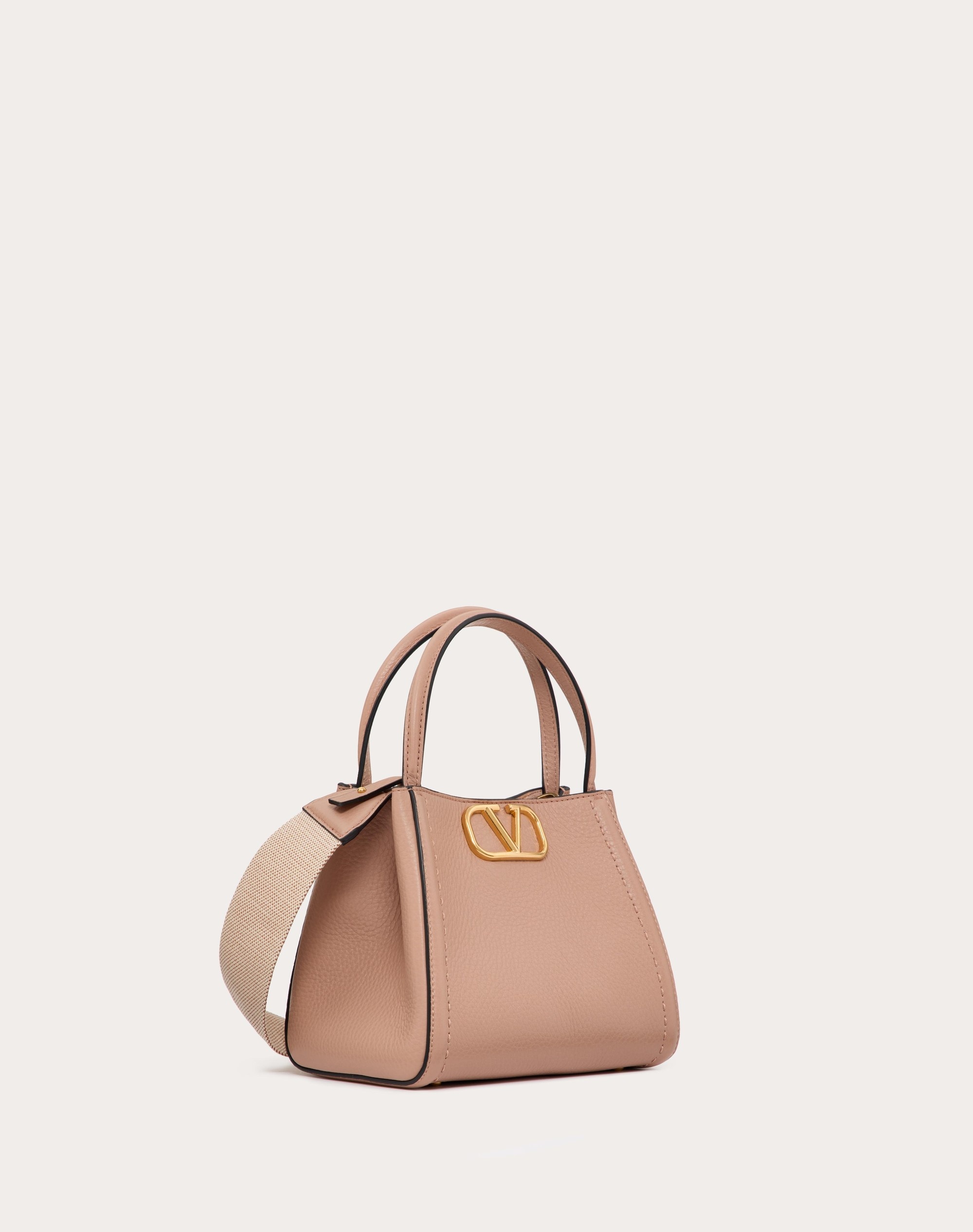 VALENTINO GARAVANI ALLTIME SMALL HANDBAG IN GRAINY CALFSKIN - 3