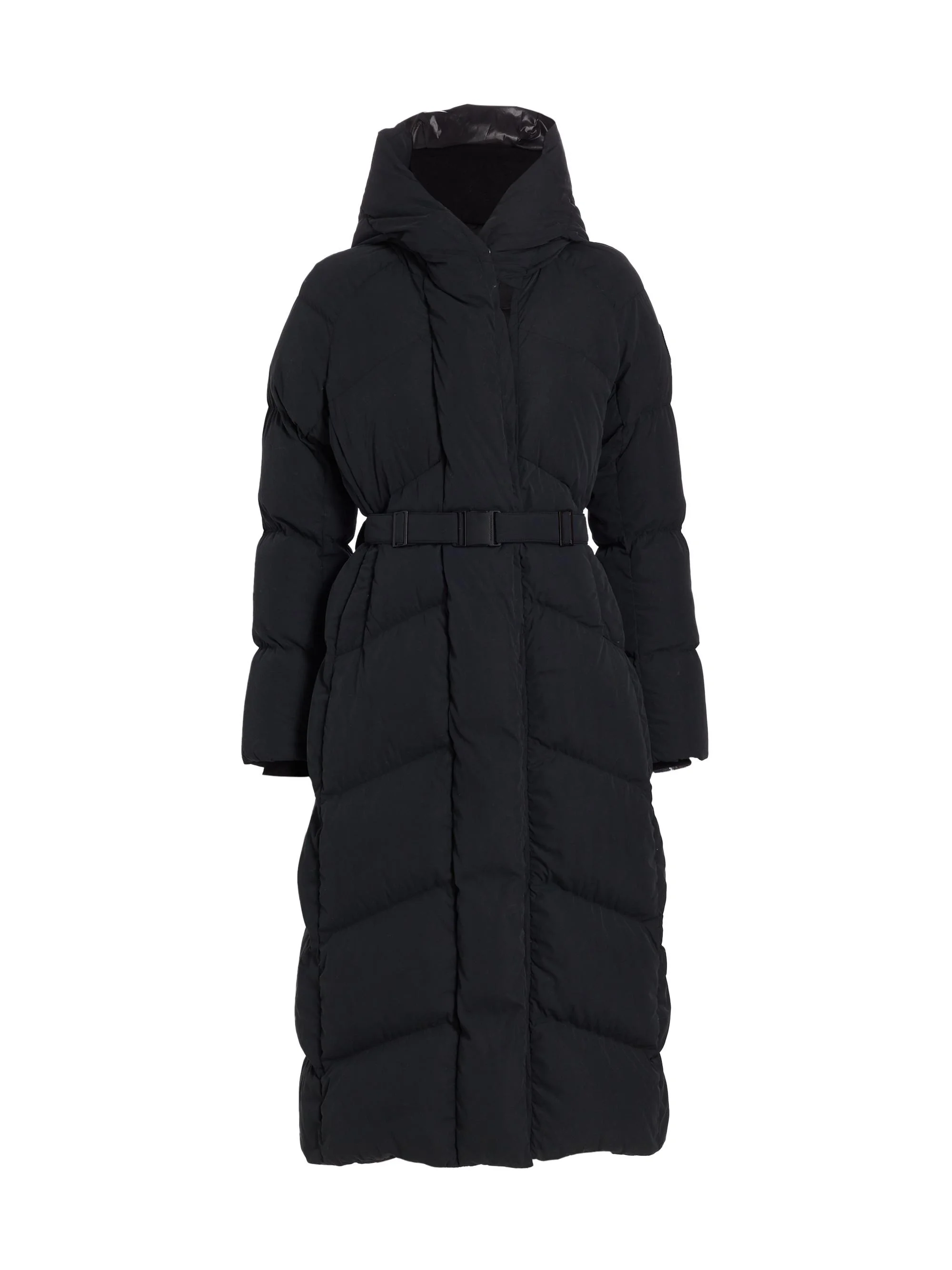 Women's Marlow Quilted Parka Jacket - Black - 1