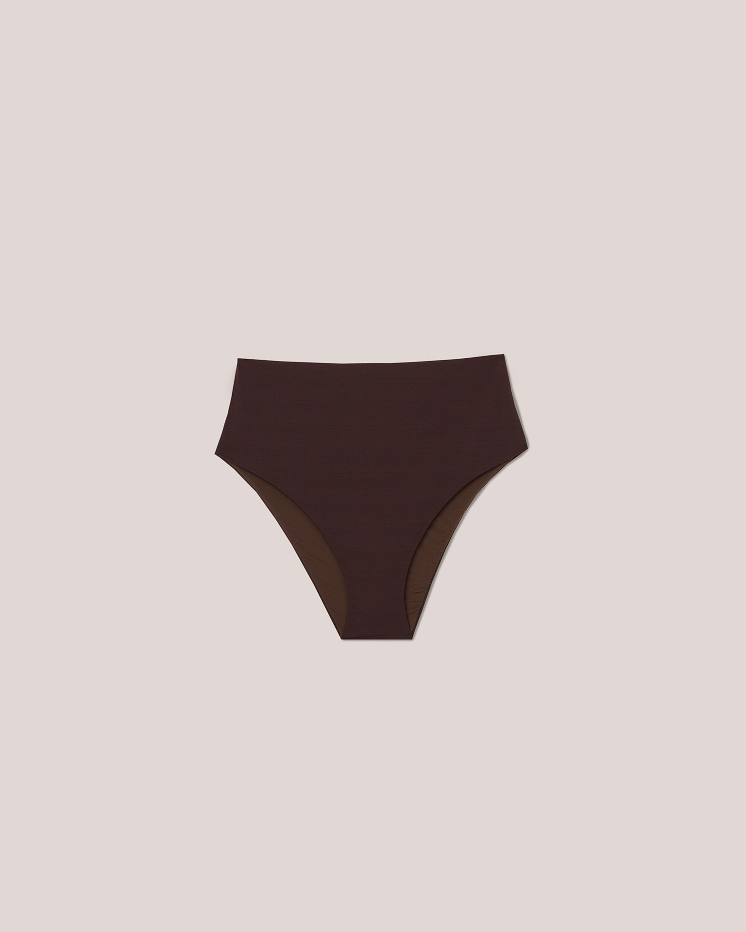 BENTE - Matte stretch high cut briefs - Brown - 1