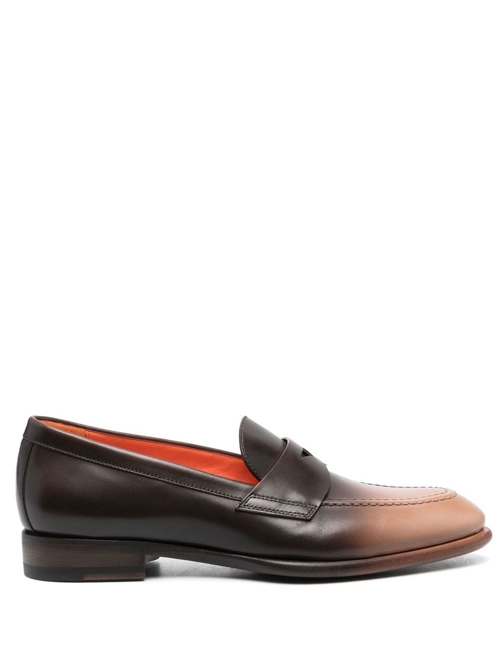 ombrÃ©-effect leather loafers - 1