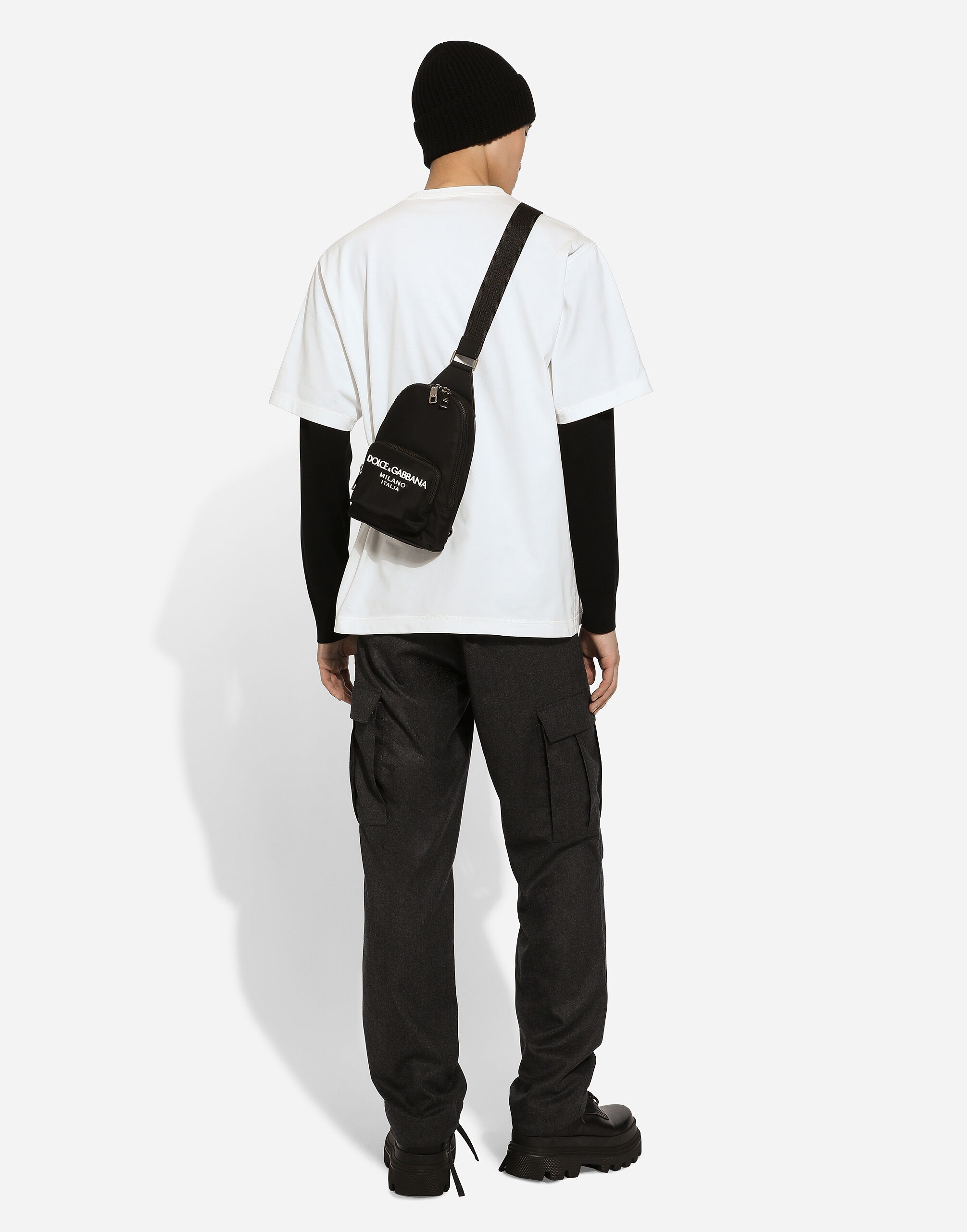 Cotton T-shirt with logo print - 4