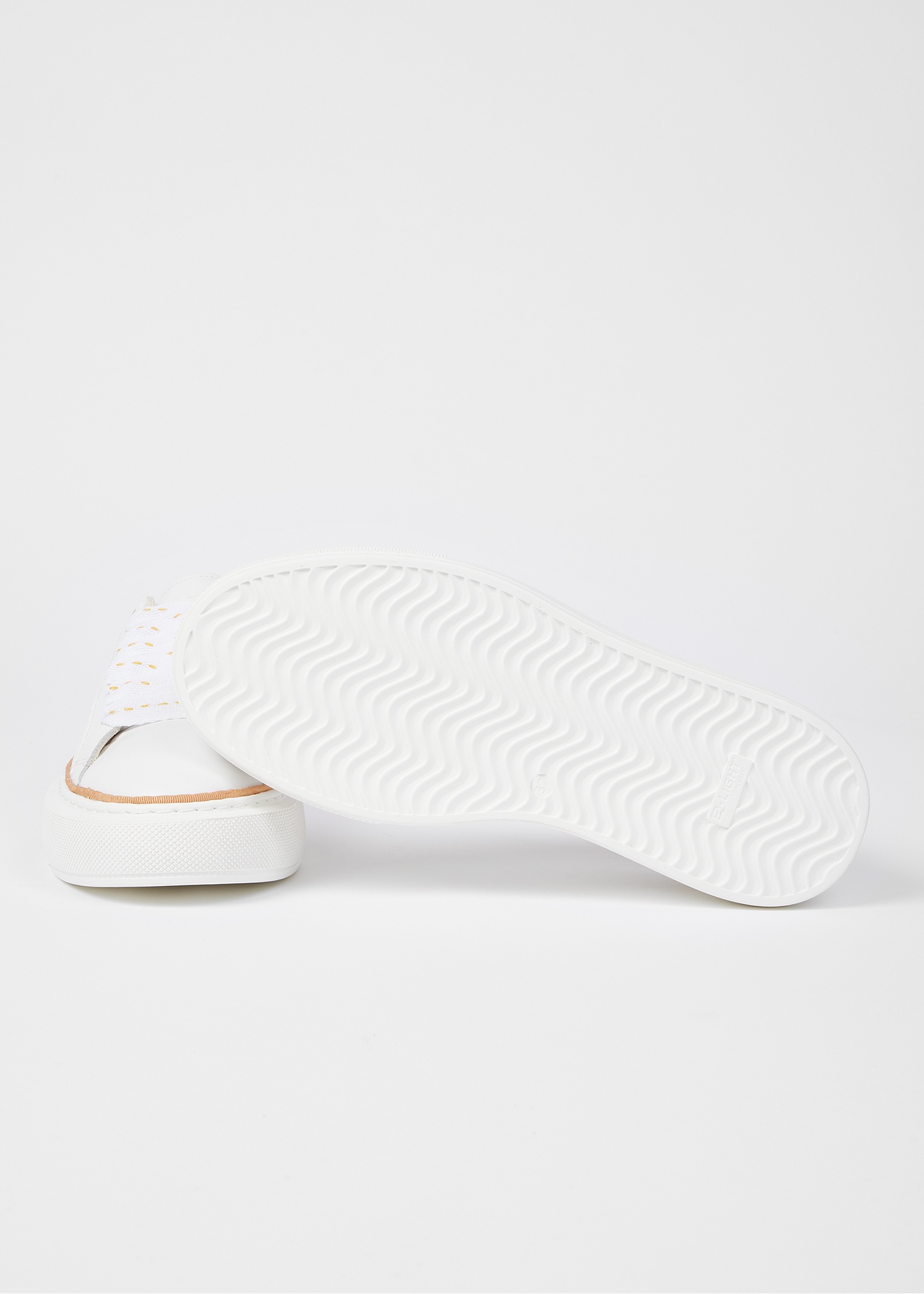 Women's White 'Guppy' Platform Trainers - 3