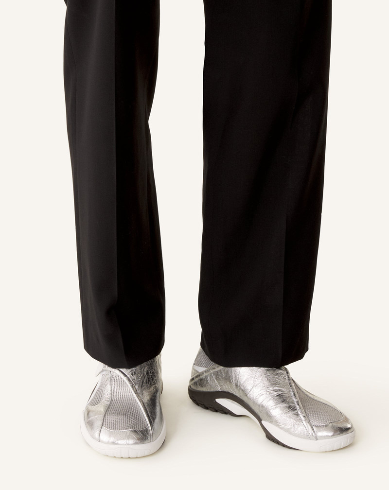 LNV1 SNEAKERS IN CRINKLED METALLIC LEATHER 8