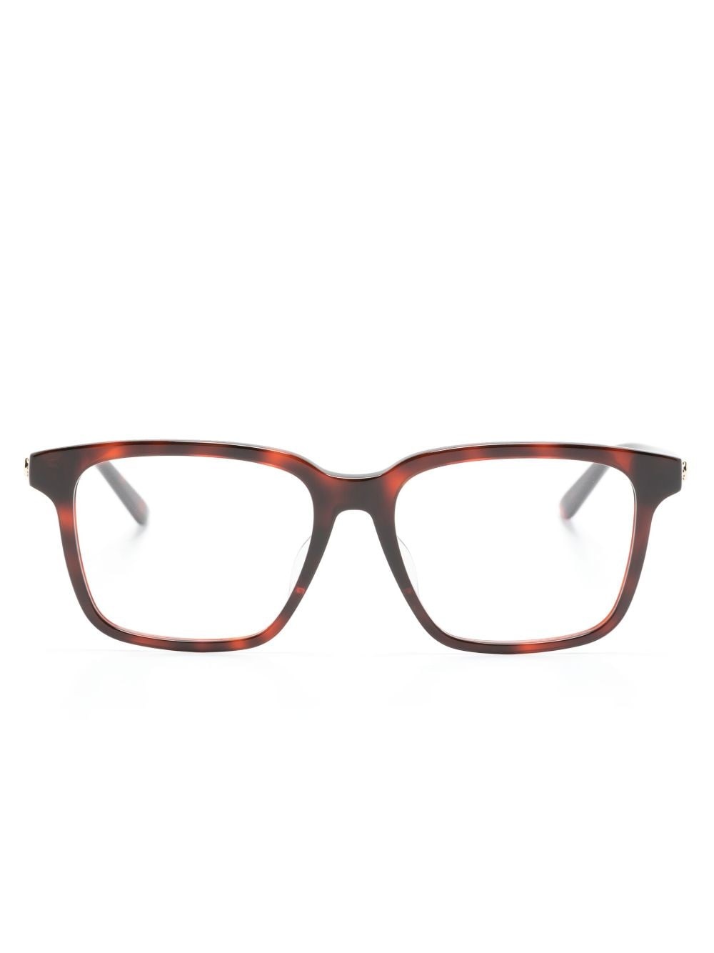 logo-plaque square-frame glasses - 1