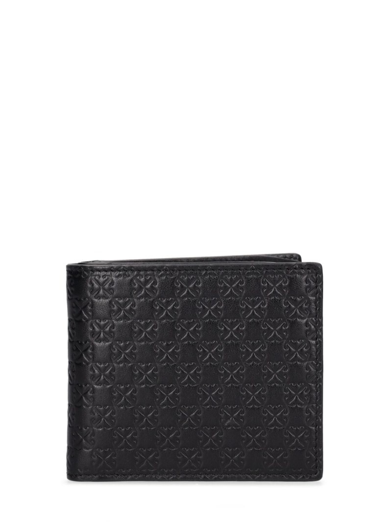 Monogram leather bifold wallet - 1