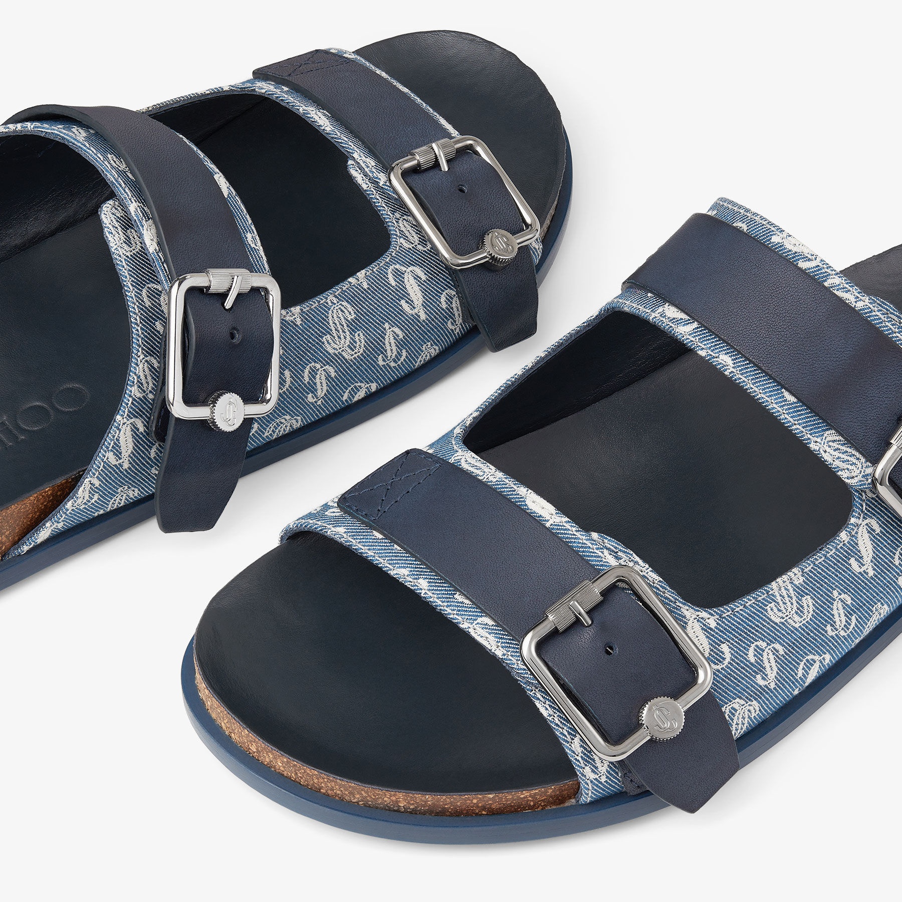 Etta City Sandal
JC Monogrammed Denim Sandals - 3