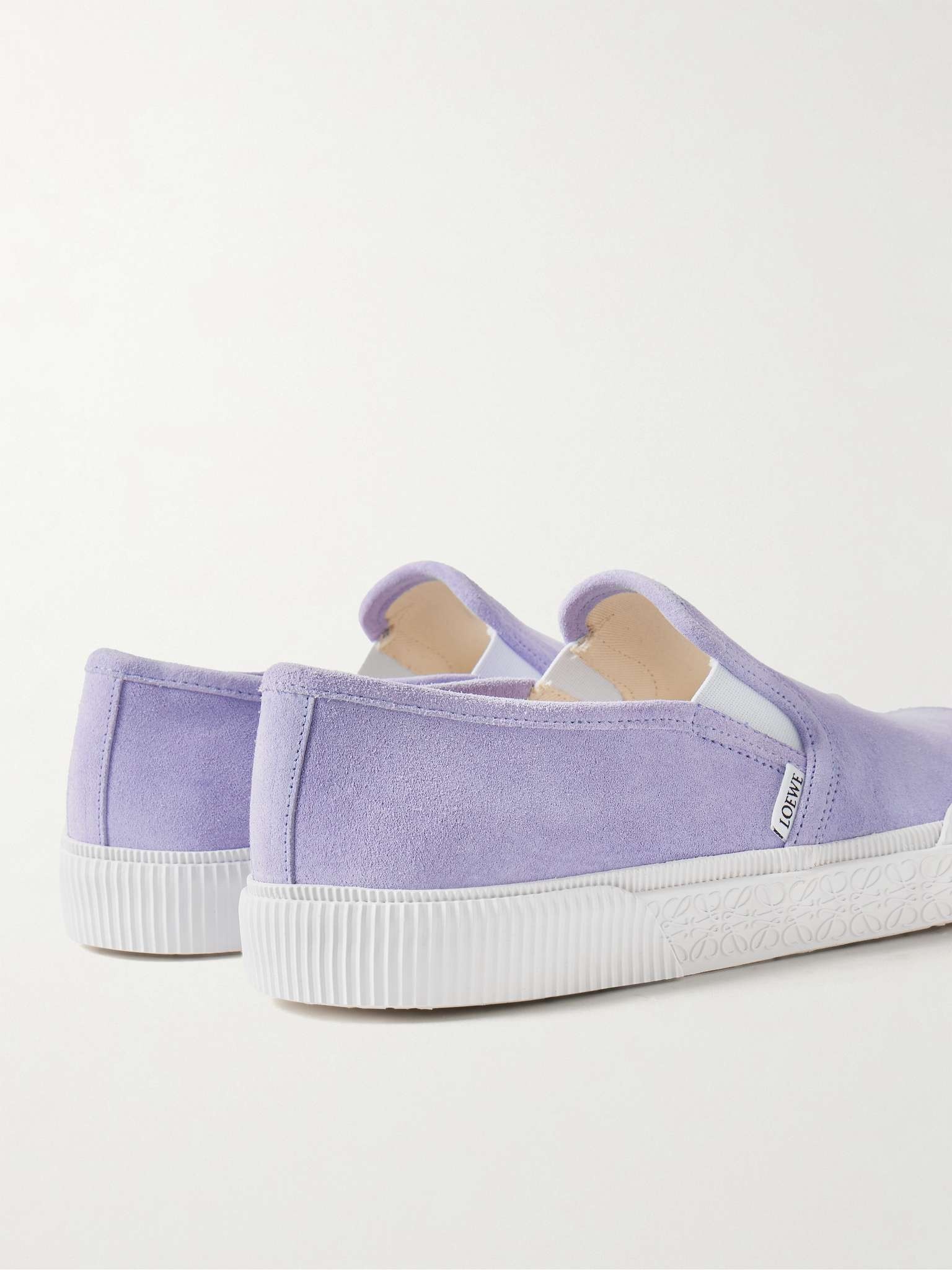 Terra Vulca Rubber-Trimmed Suede Slip-On Sneakers - 5