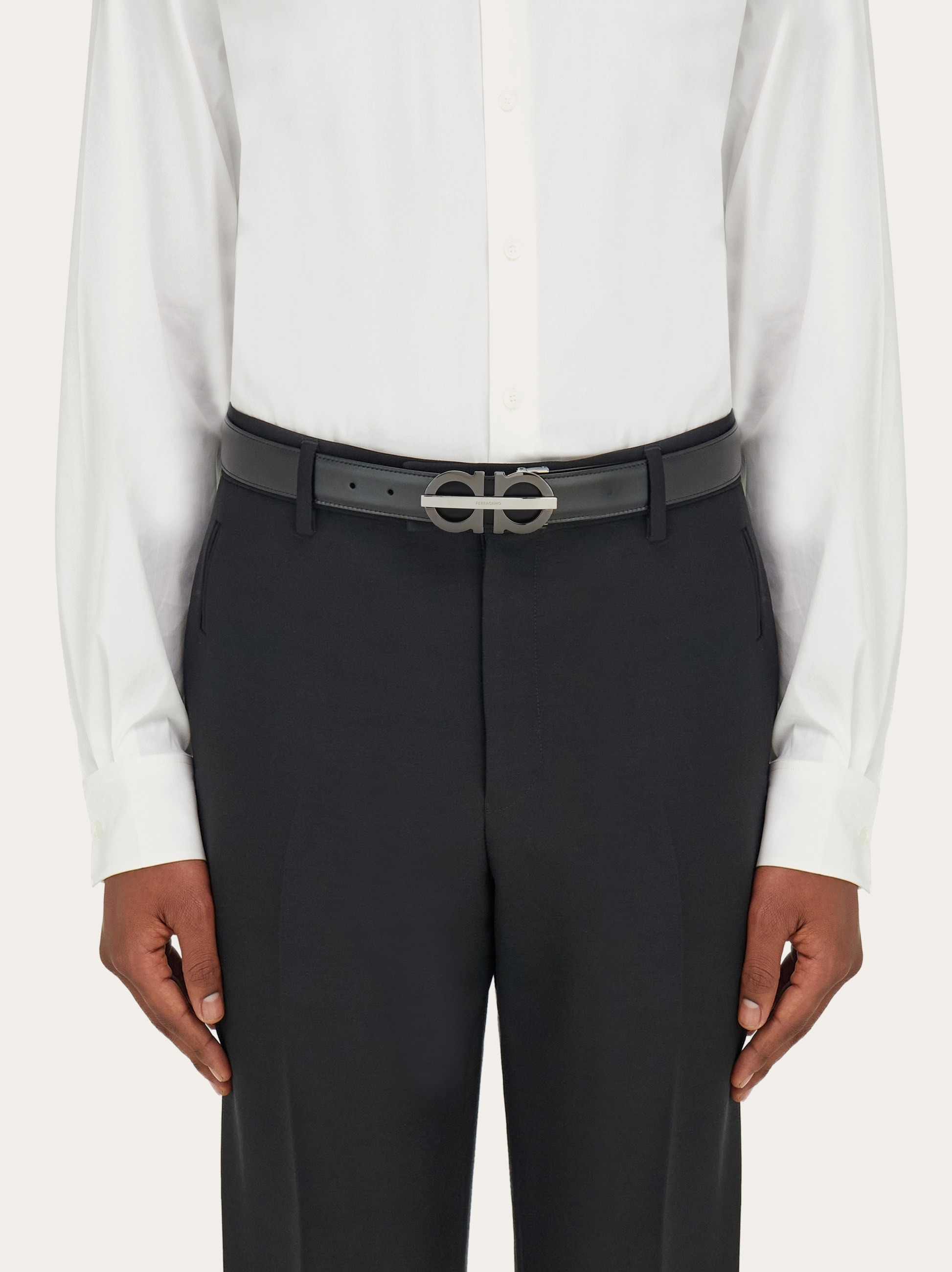 Reversible and adjustable Gancini belt - 4