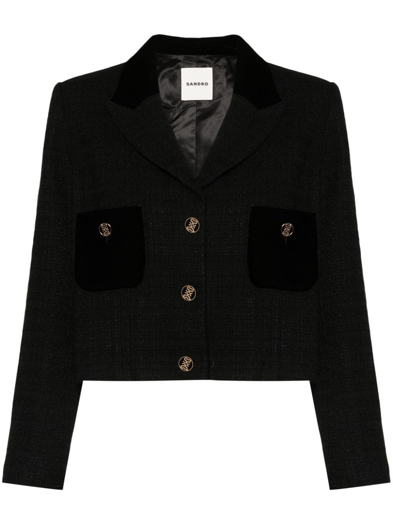 Victoria bouclé cropped blazer 1