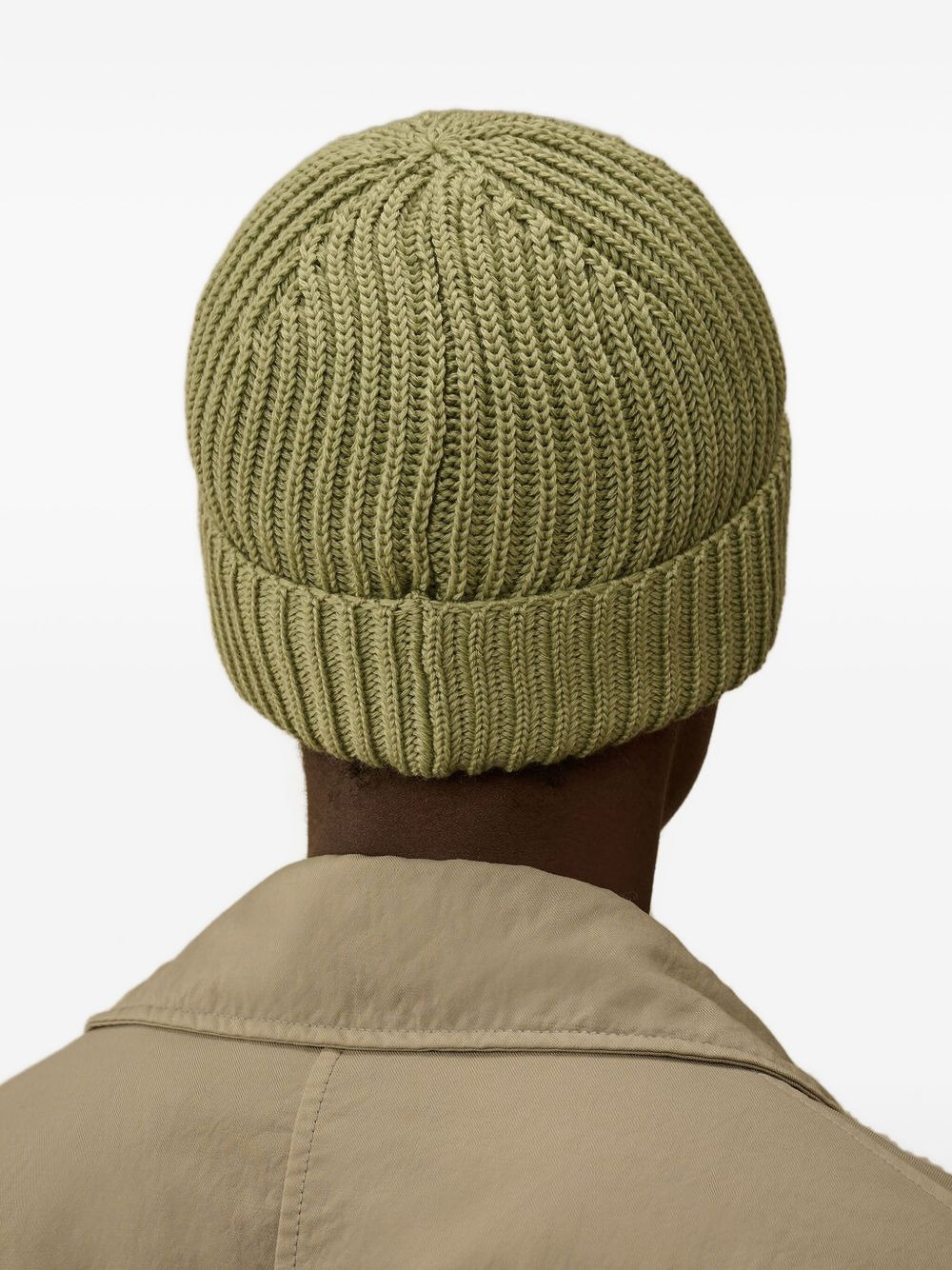 ribbed logo-patch beanie - 2