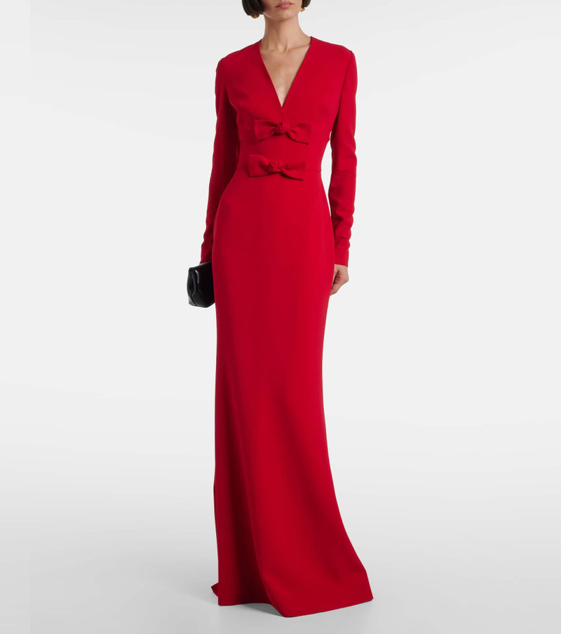 ELIE SAAB Bow-detail cady gown outlook