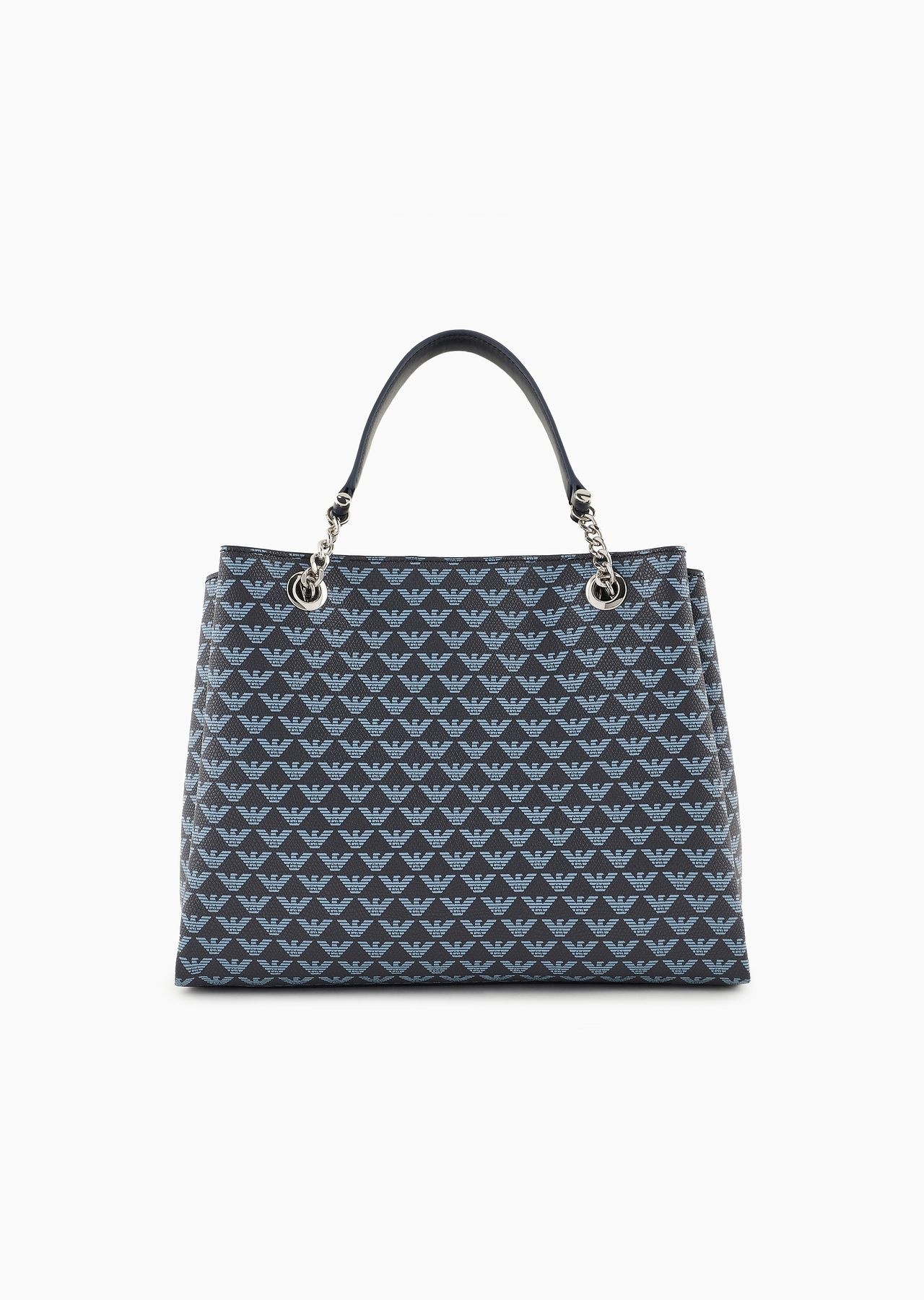 All-over eagle handbag with Milano 1981 logo print - 3
