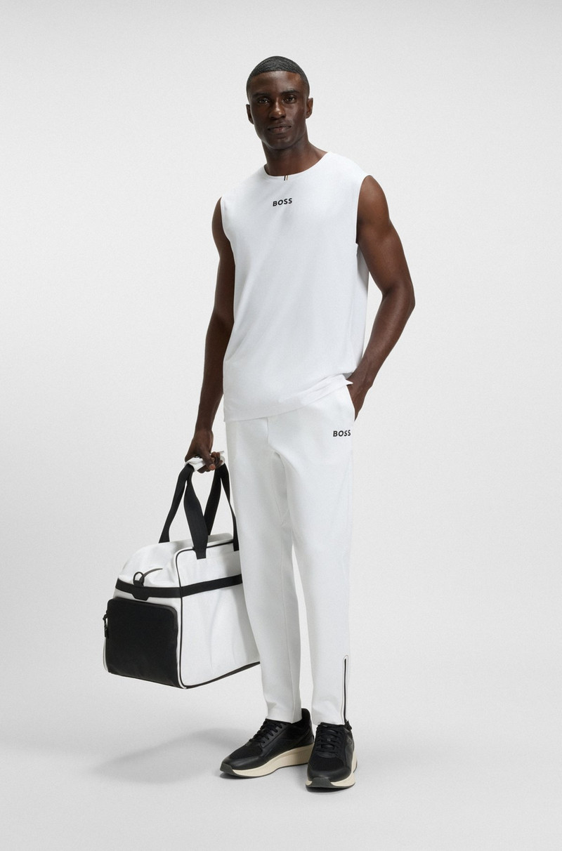 ACTIVE TANK TOP IN STRETCH FABRIC WITH REAR STRIPES 4