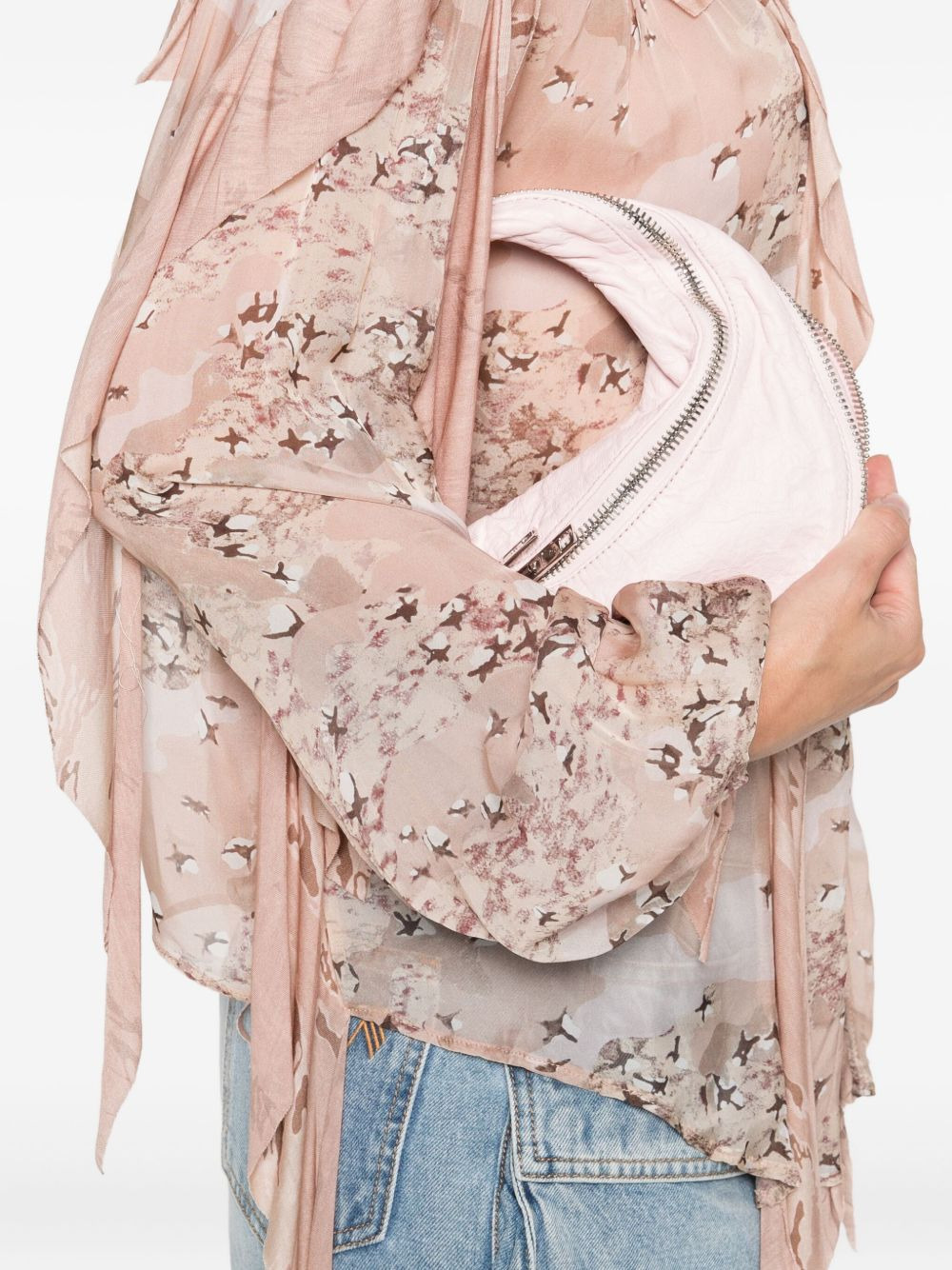 ruffled printed blouse - 5