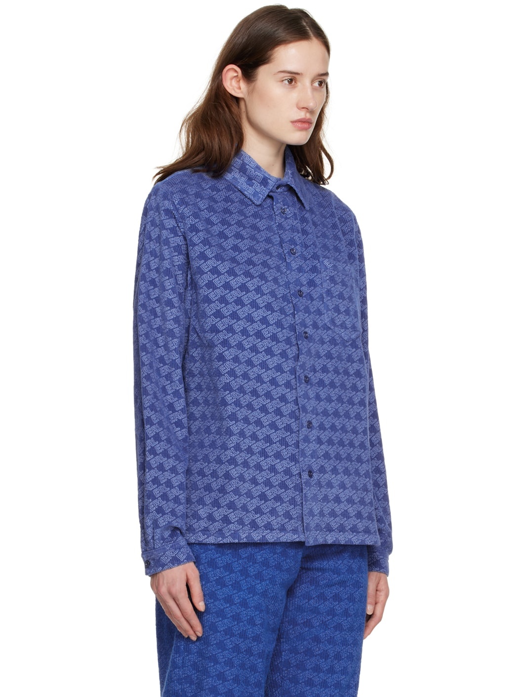 Blue Printed Shirt - 2