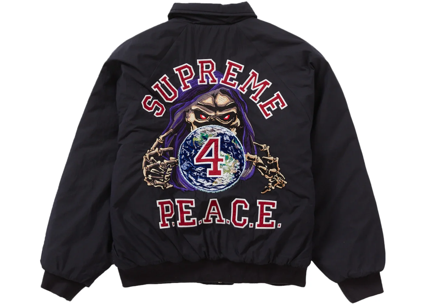 대 FW23 FW23 Week11 평화 자수 작업 재킷 '블랙' SUP-FW23-182 - 1