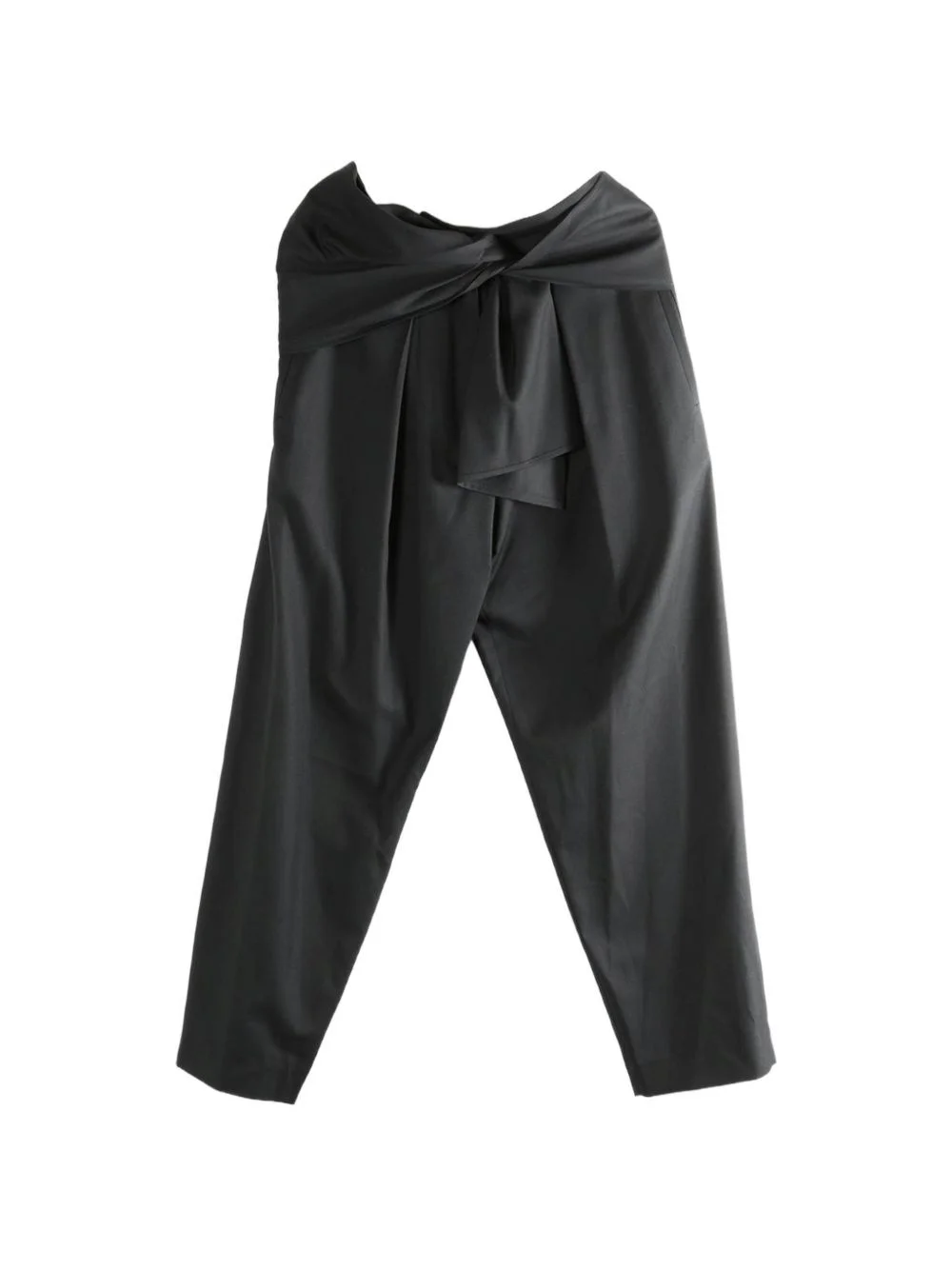 tie-waist trousers - 1