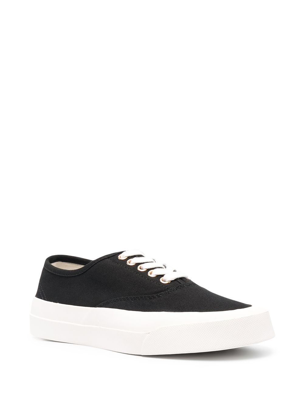 canvas lace-up sneakers - 2