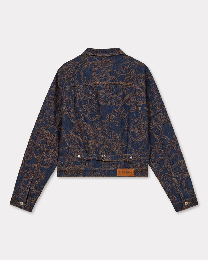 KENZO 'KENZO by Verdy' embroidered trucker jacket in japanese denim outlook