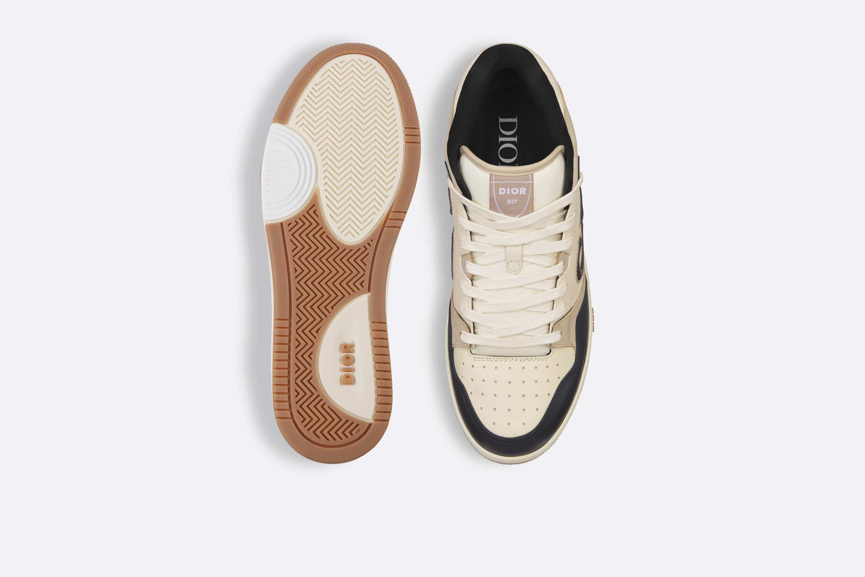 スニーカー B57 Smooth Scarf Skin & Suede Mid-Top Sneakers Dior B57 Mid-Top Sneaker | REVERSIBLE