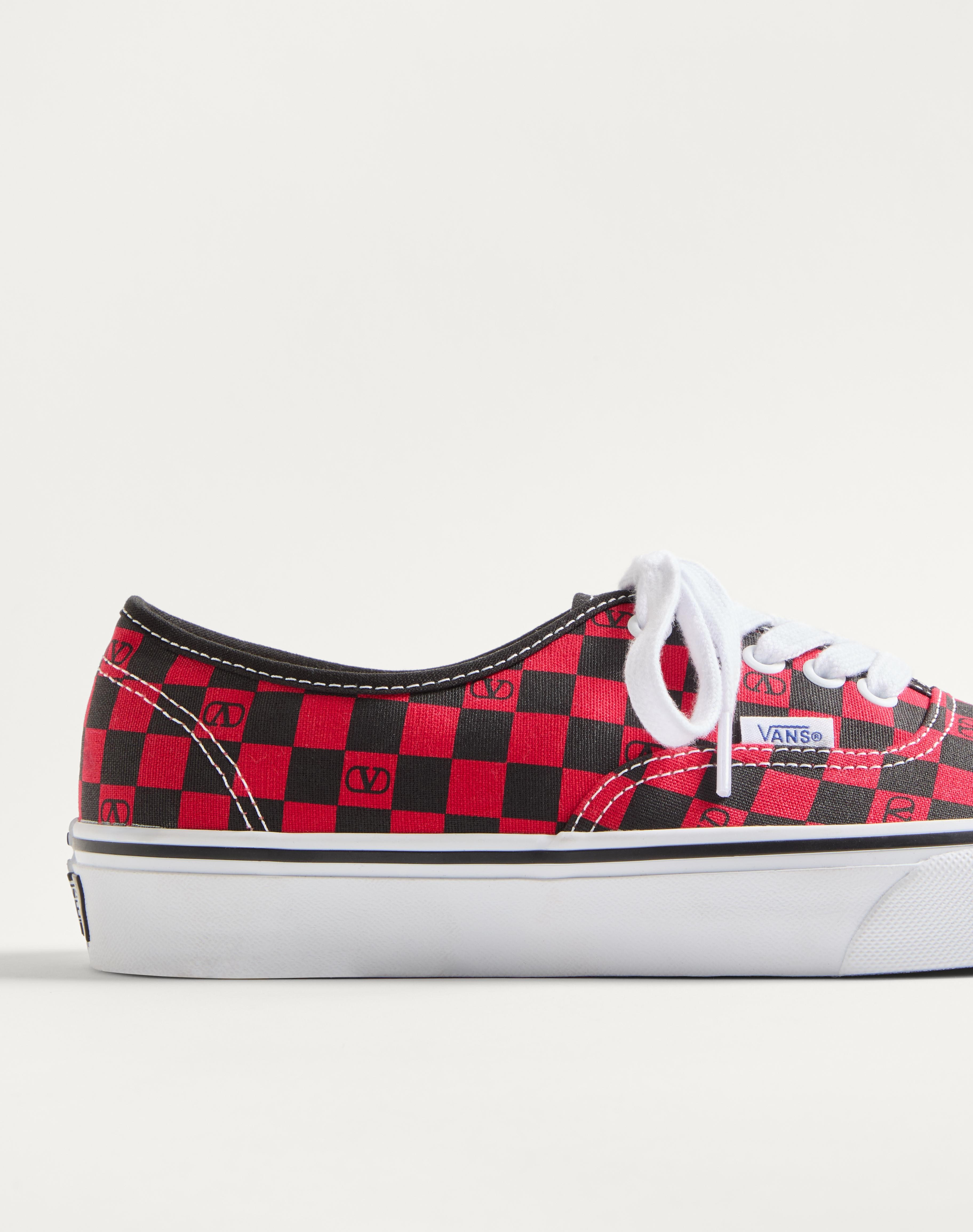 VALENTINO GARAVANI AND VANS LOW-TOP TRAINER IN FABRIC WITH VLOGO CHECKERBOARD PRINT - 5