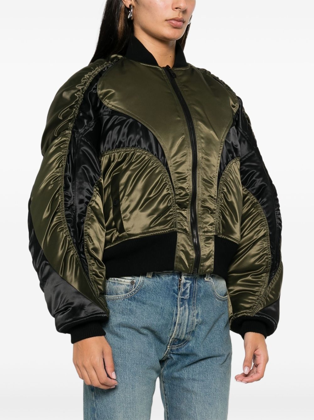 satin bomber jacket - 3